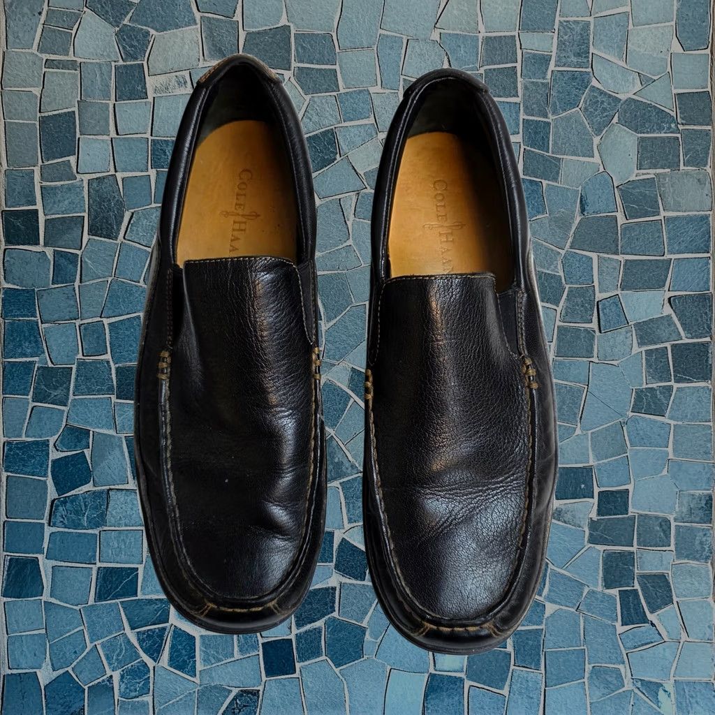 Cole Haan Mens Us 9.5 M Loafers Slip On Leather Driver Shoes Black, Men's (Size 10)