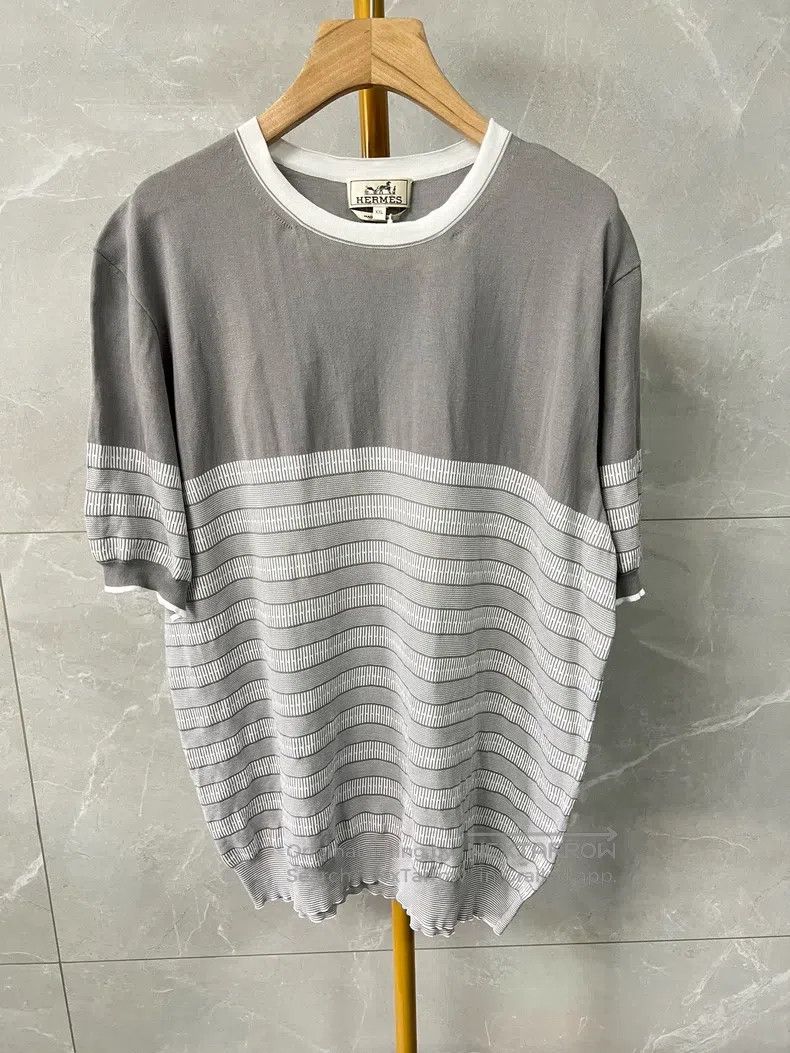 Hermes Hermes Knitted H short-sleeved T-shirt Size US XXL / EU 58 / 5 - 1 Thumbnail