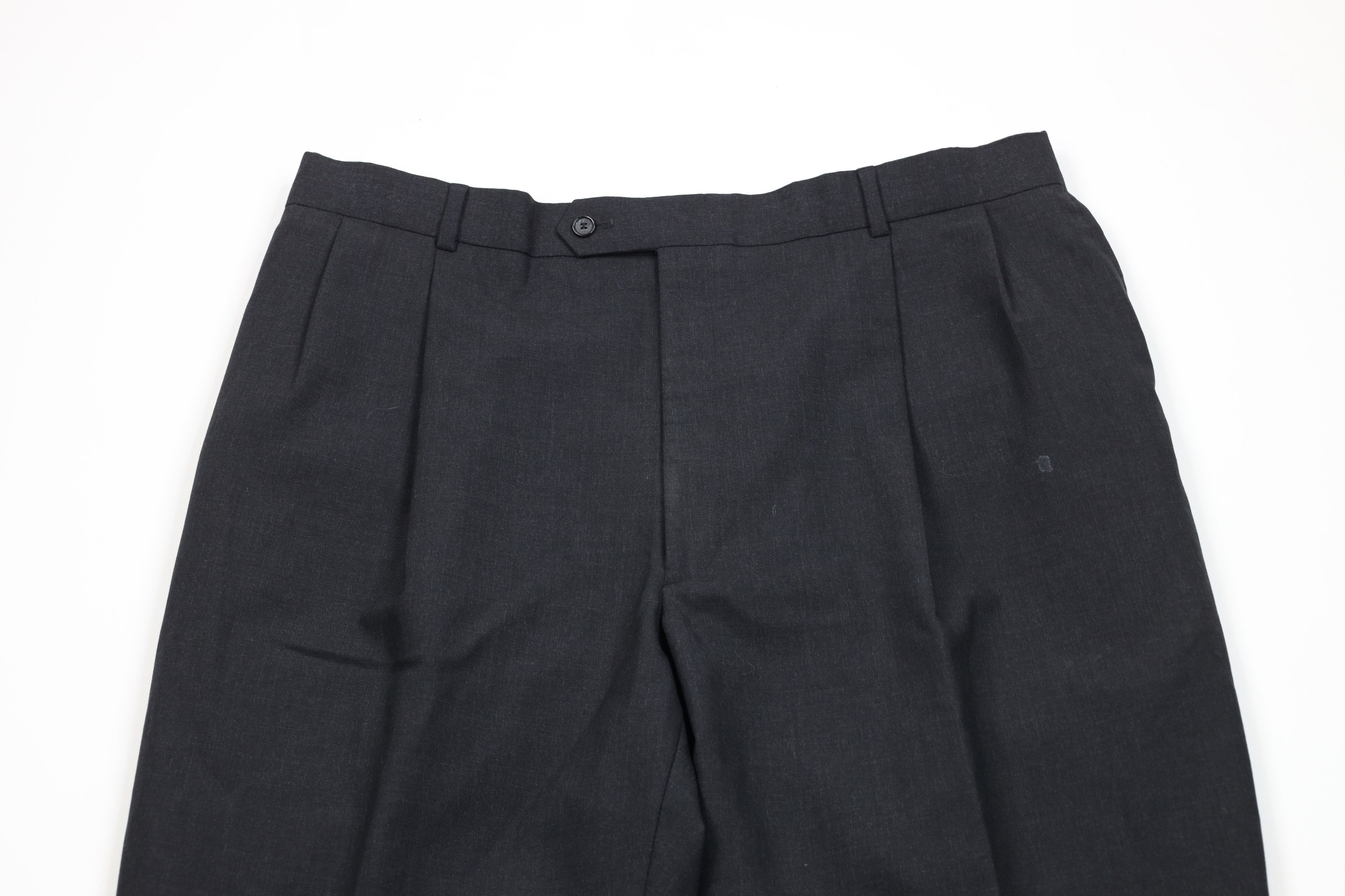 Vintage Vintage 90s Streetwear Wide Leg Chino Pants Charcoal Gray Size US 38 / EU 54 - 2 Thumbnail