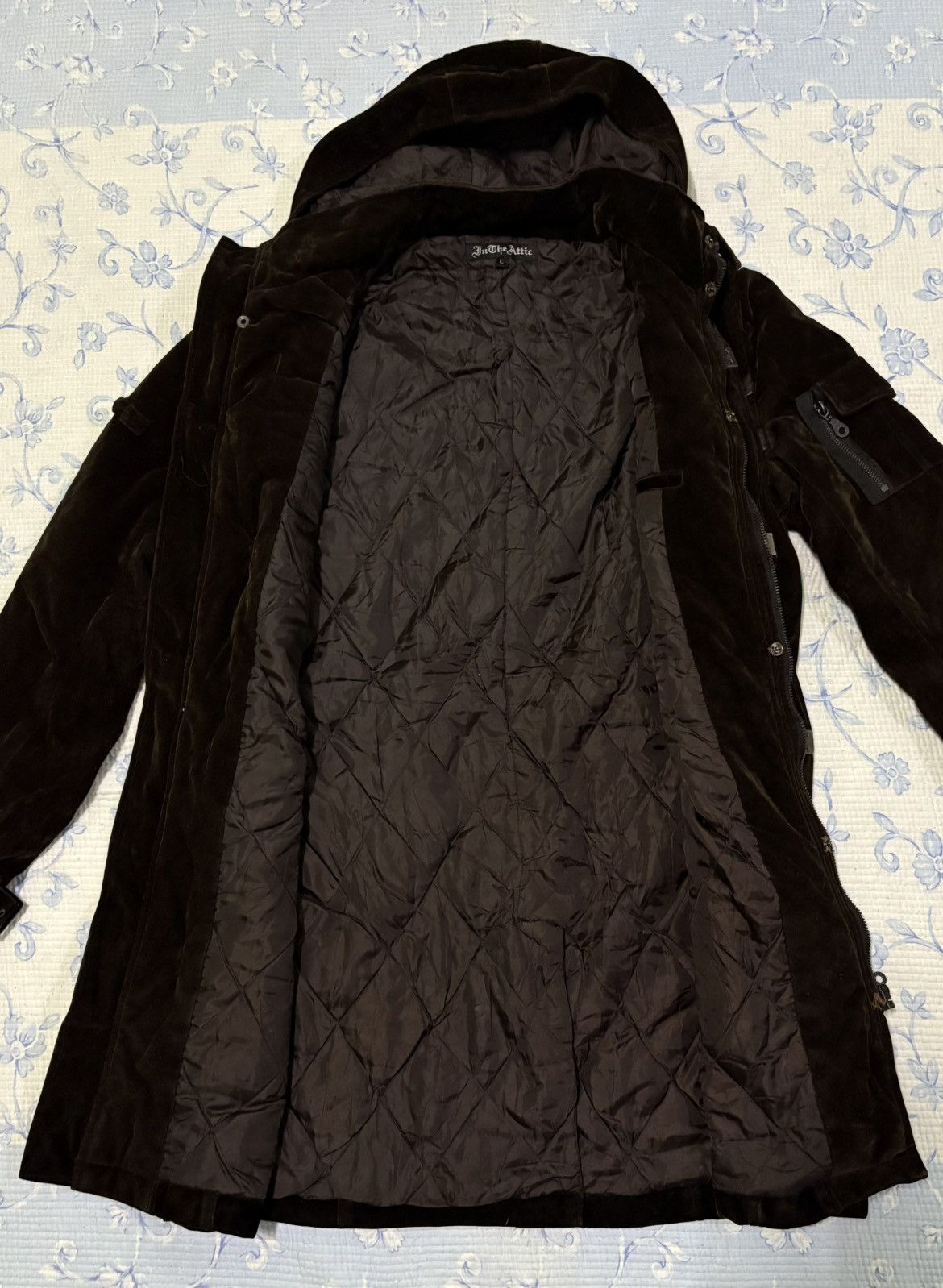 In The Attic In The Attic Velvet Parka Jacket Size US L / EU 52-54 / 3 - 5 Thumbnail