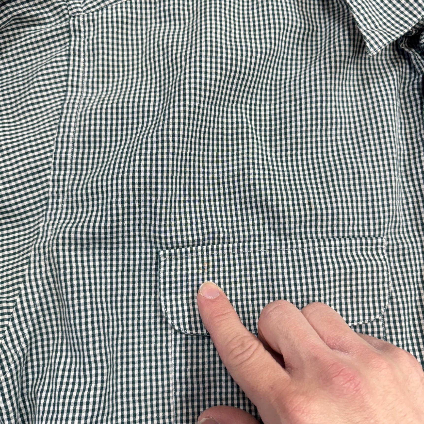Vintage Gitman Bros Shirt Mens Large Green Check Long Sleeve Button Front Pockets Size US L / EU 52-54 / 3 - 5 Thumbnail