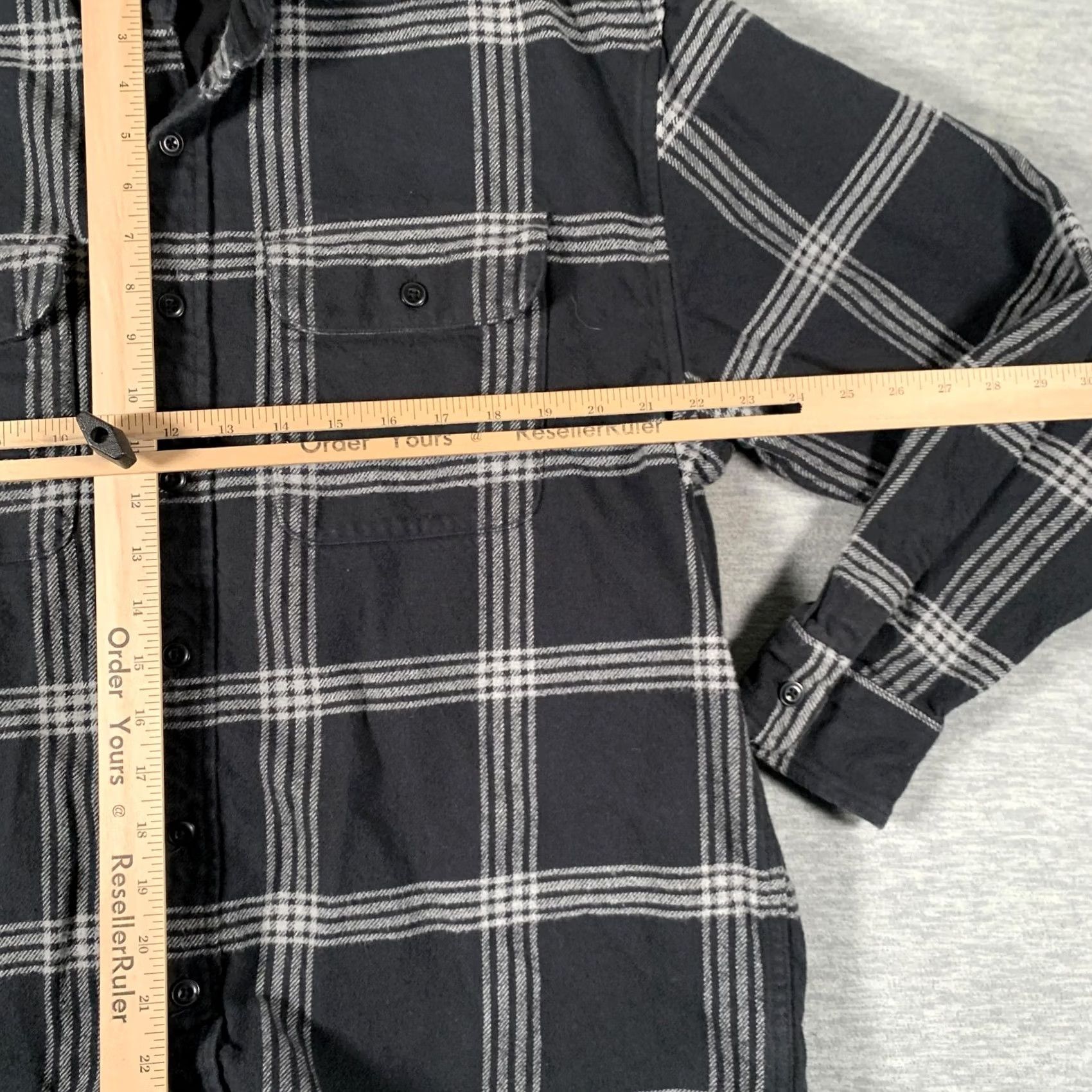 Vintage American Eagle Shirt Mens Large Black Plaid Flannel Long Sleeve Button Up Casual Size US L / EU 52-54 / 3 - 7 Thumbnail