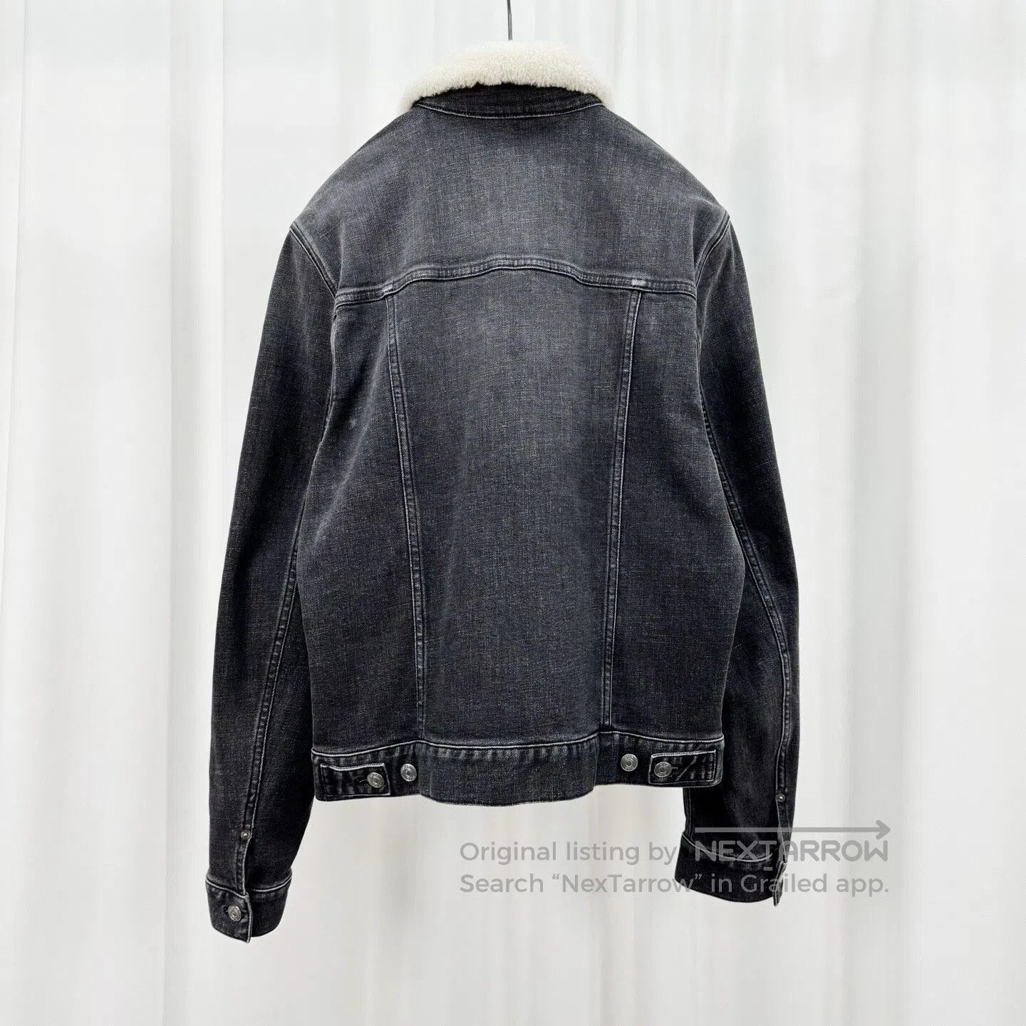 Dior Dior Washed denim jacket with shearling collar| Size US M / EU 48-50 / 2 - 2 Thumbnail