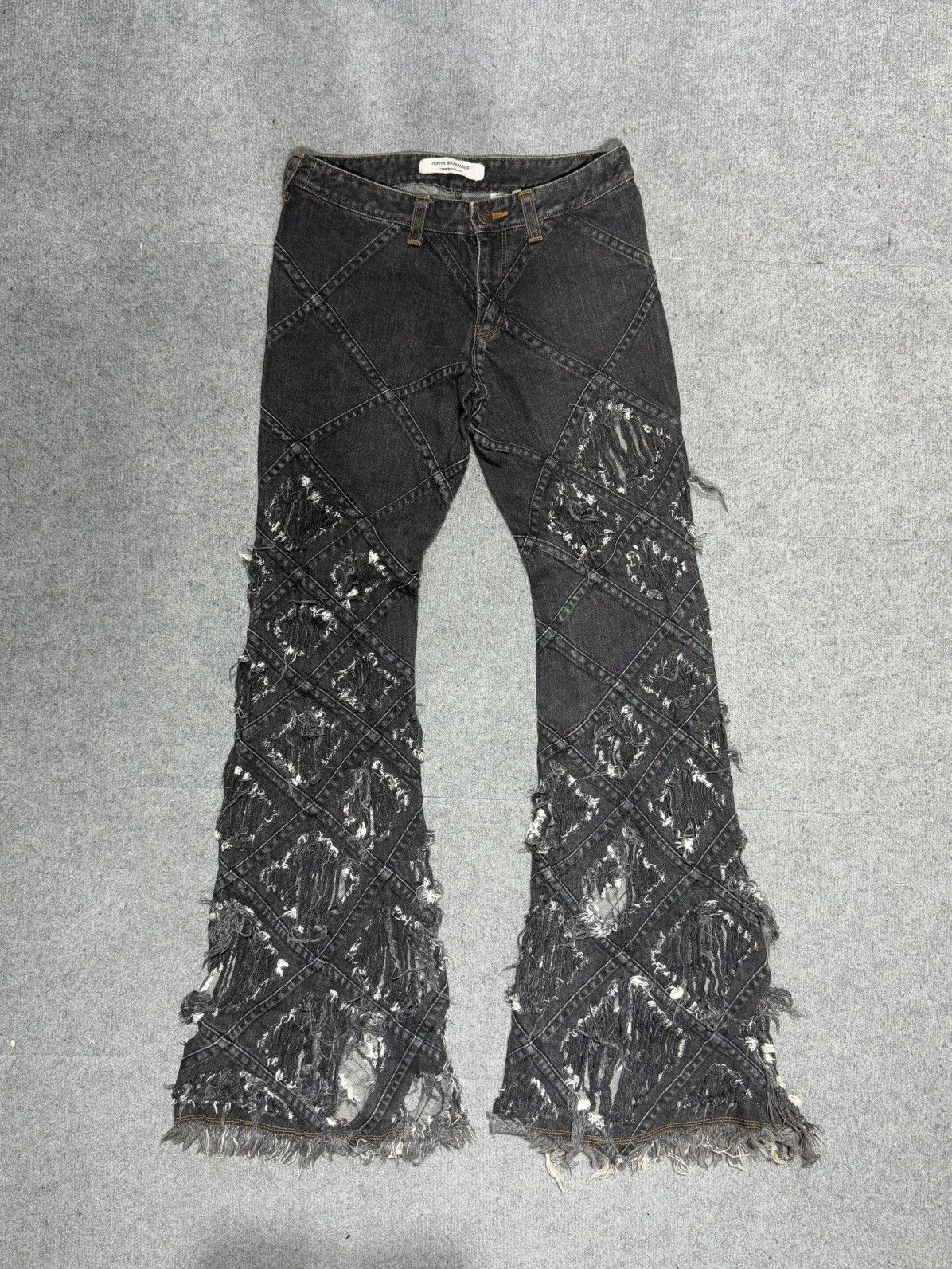 Comme des Garcons × Junya Watanabe FW2002 Junya Watanabe - Comme des Garcons -Flared Distressed Size US 29 - 1 Thumbnail
