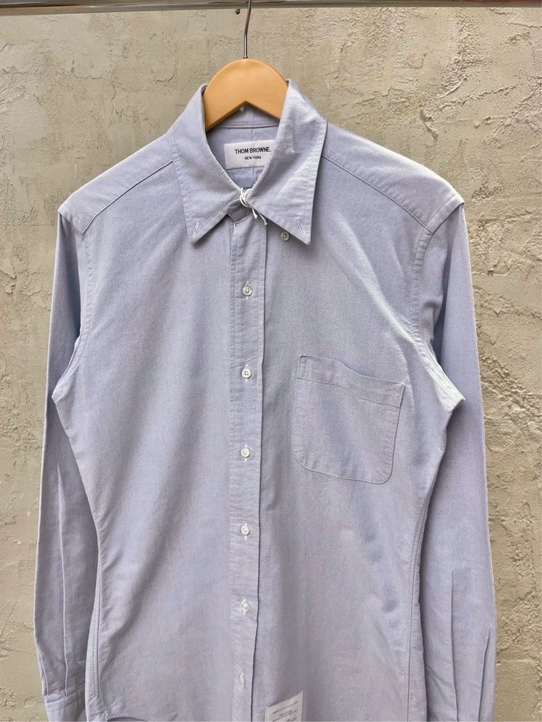 Thom Browne Thom browne Light blue striped shirt 2504-Nextarrow Size US M / EU 48-50 / 2 - 4 Thumbnail