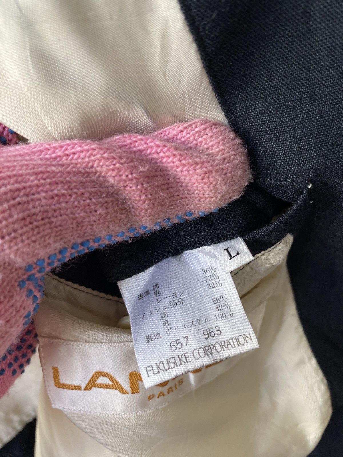 Lancel × Vintage Vintage 90s Lancel Zipper Jacket Size US L / EU 52-54 / 3 - 17 Thumbnail