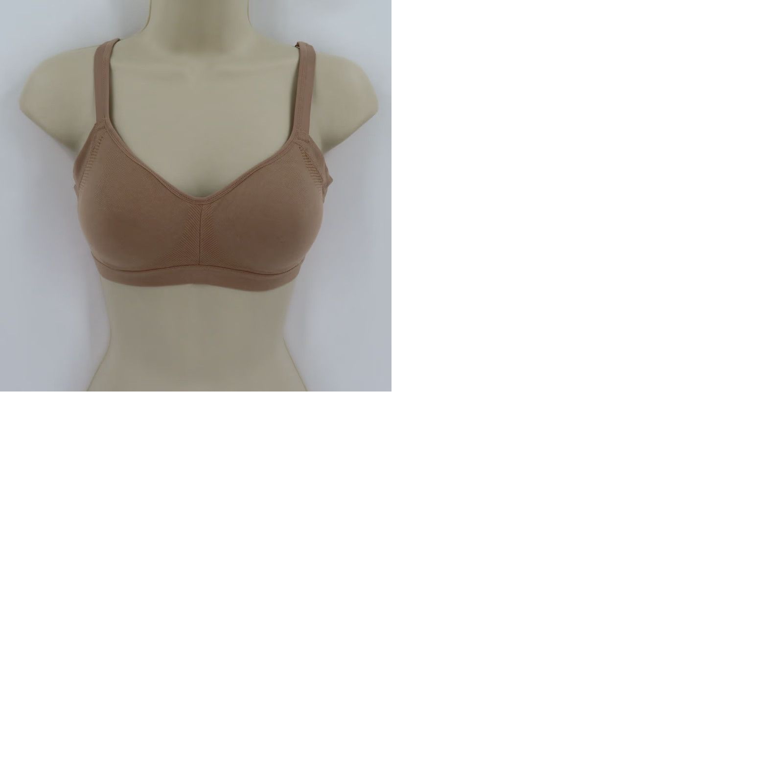 Vintage Warners Womens Bra Blissful Benefits Solid Beige Wireless Lined Padded S Beige Women’s Small T-Shirt Bra Size ONE SIZE - 9 Thumbnail