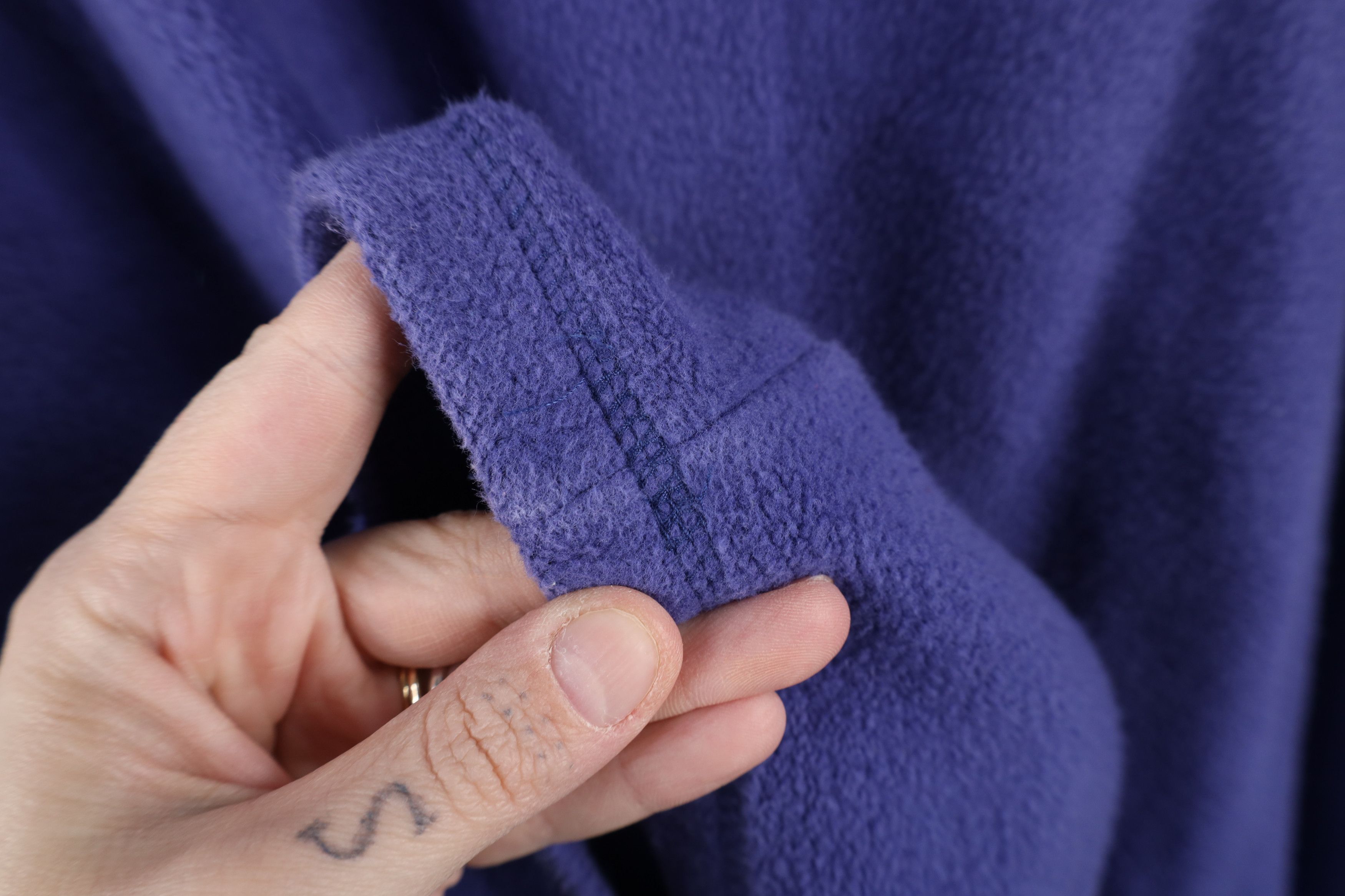 Vintage Vintage 90s Streetwear Reverse Fleece Collared Sweatshirt Size US XL / EU 56 / 4 - 7 Thumbnail