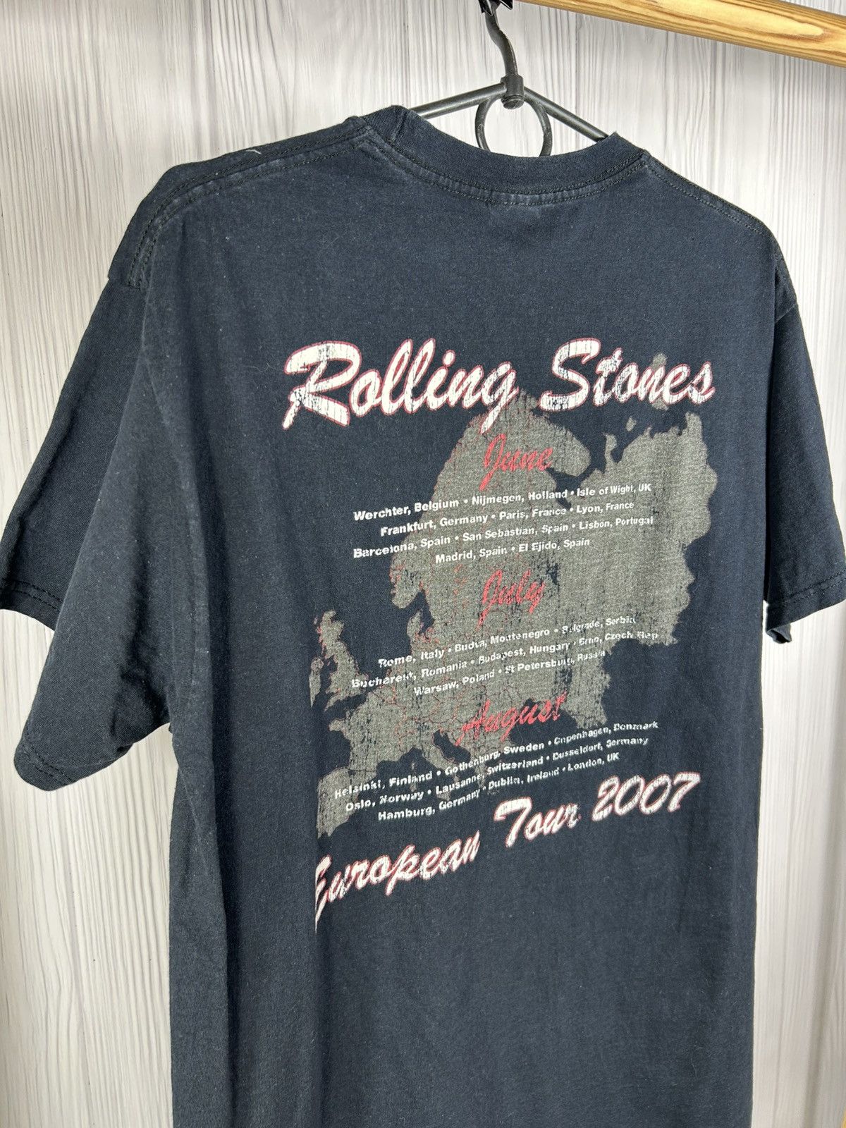 The Rolling Stones Rare Vintage Rolling Stones European Tour 2007 T-Shirt Sz M Size US M / EU 48-50 / 2 - 10 Thumbnail