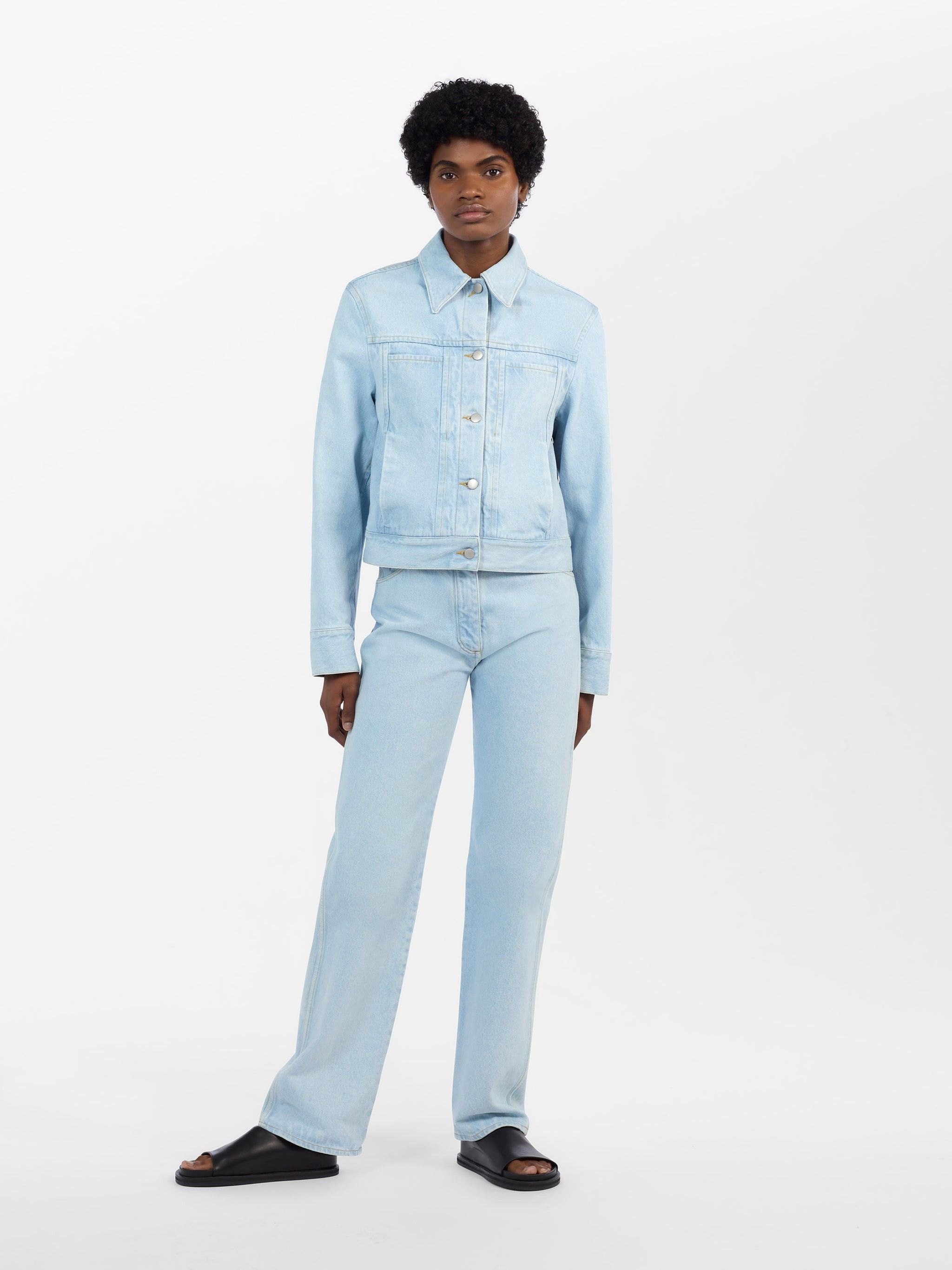 Studio Nicholson o1mle0525 Tahoe Denim Jacket in Blue Size S / US 4 / IT 40 - 2 Thumbnail