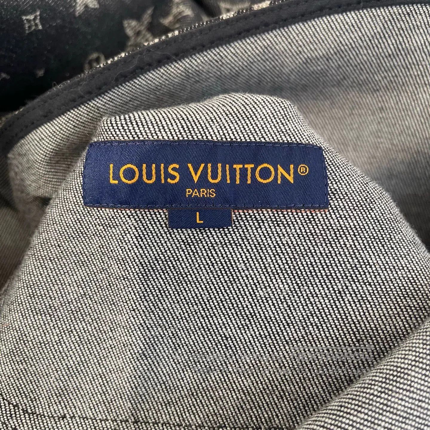 Louis Vuitton LV Monogram Denim Short Sleeve Shirt. Size US L / EU 52-54 / 3 - 4 Thumbnail