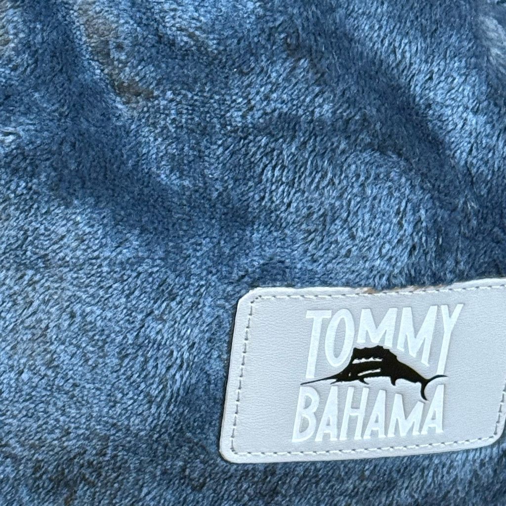 Tommy Bahama Tommy Bahama Throw Blanket Navy Plush 50x60 NWT Size ONE SIZE - 4 Thumbnail