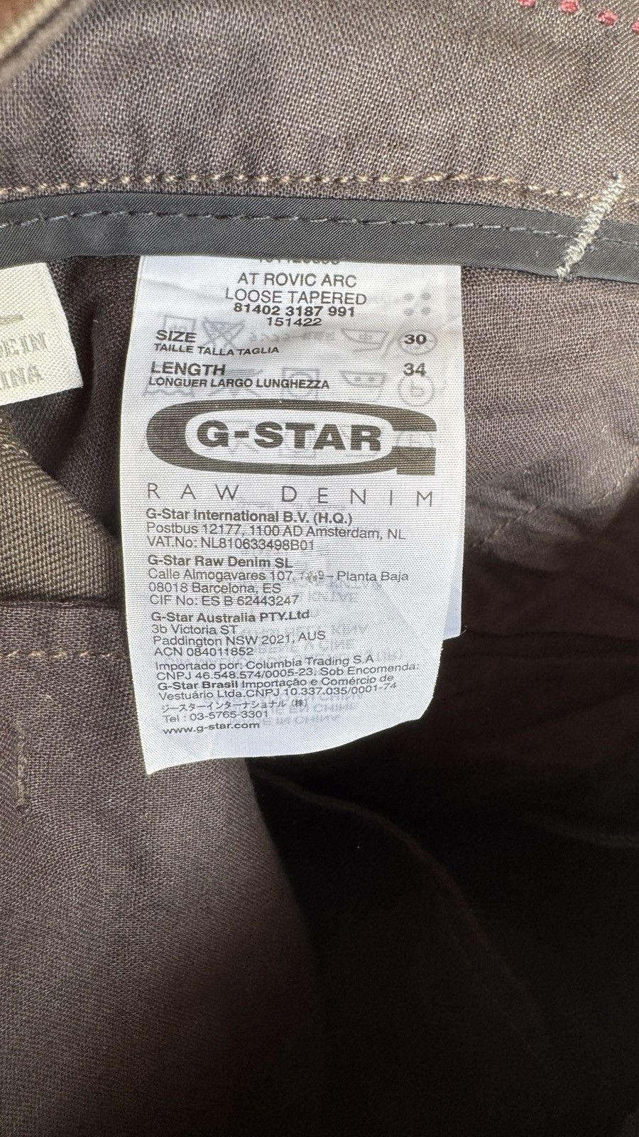 If Six Was Nine G-Star Vintage Y2K Rovic Arc Loose Tapered Biker Cargo Pants Size US 30 / EU 46 - 9 Thumbnail