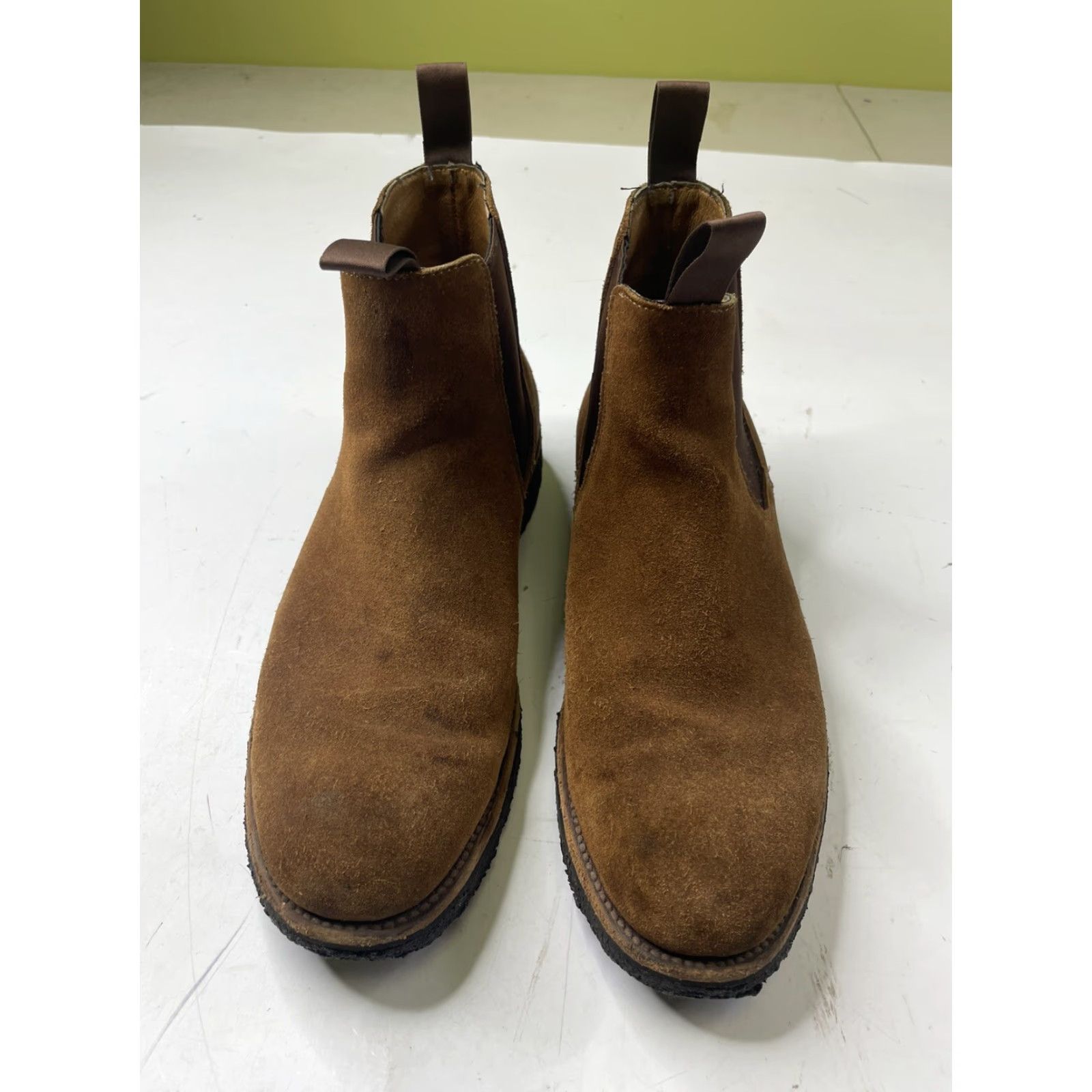 J.Crew J.Crew Suede Chelsea Boots Dress Boots Men 8.5 Brown Chelsea Suede Leather Soles Boots Mens Size US 9 / EU 42 - 2 Thumbnail