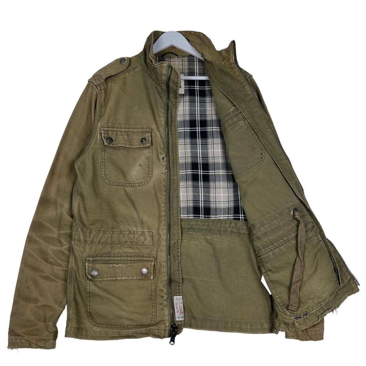 Carhartt 🔥 CARHARRT DYED FADED DISTRESSED WORKER JACKET Size US M / EU 48-50 / 2 - 9 Thumbnail