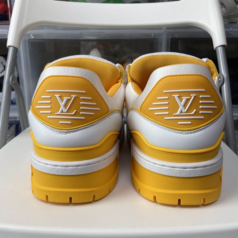 Louis Vuitton Louis Vuitton Trainer Maxi Leather Sneakers -2508 Size US 11 / EU 44 - 3 Thumbnail