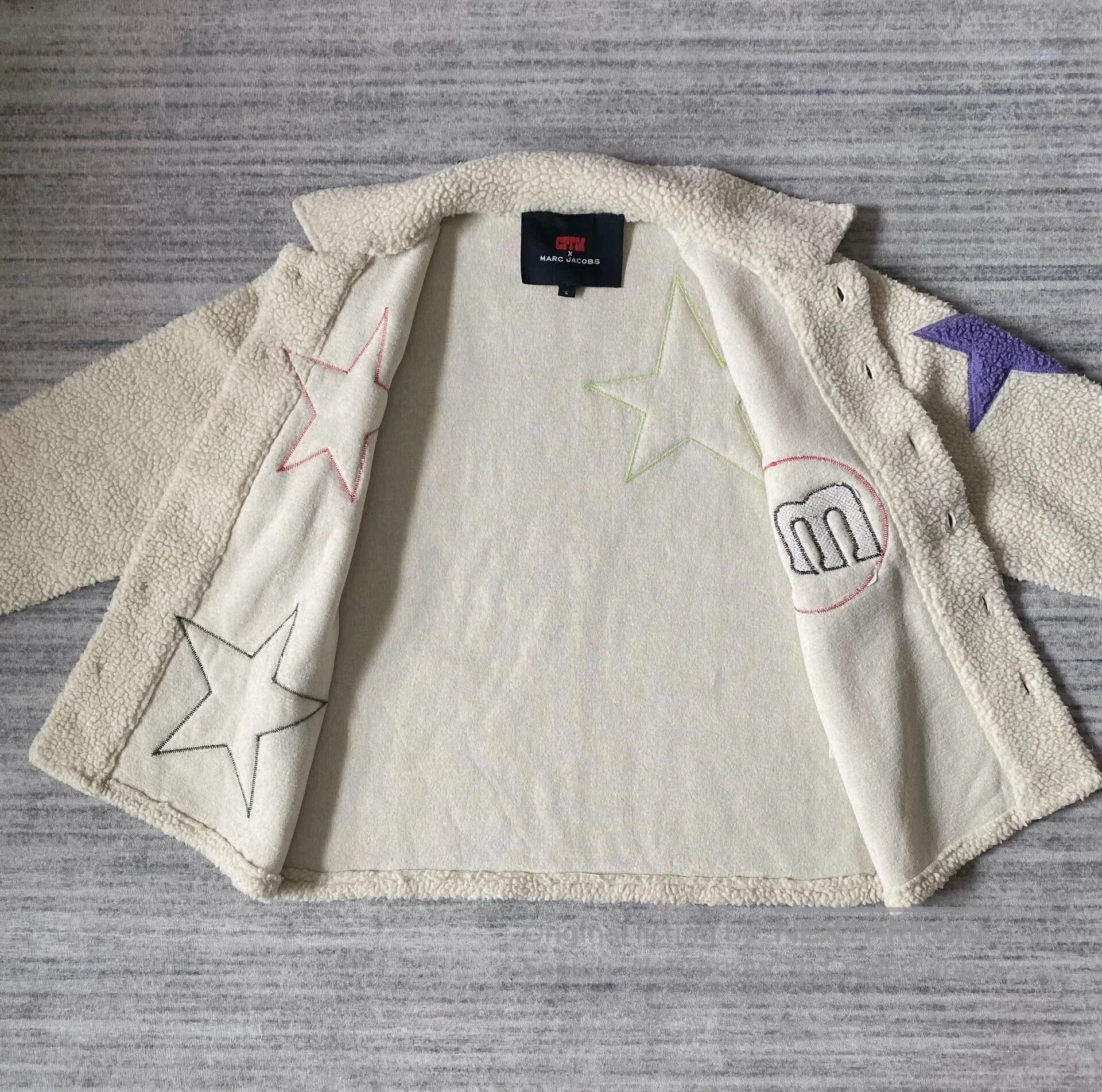 Marc Jacobs cpfm star embroidered fleece jacket. Size US L / EU 52-54 / 3 - 4 Thumbnail