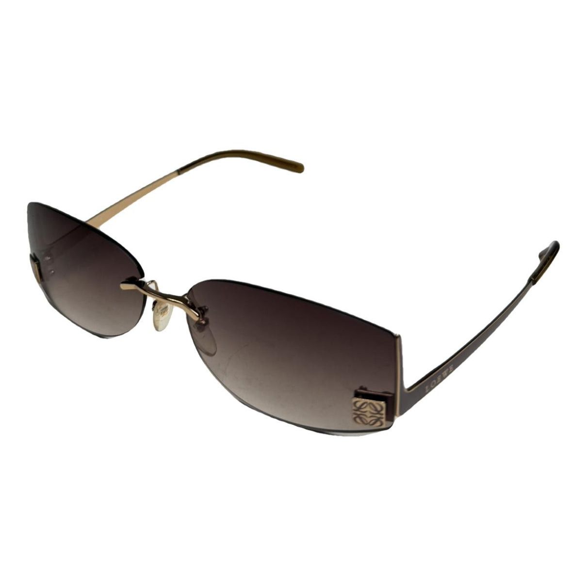 Loewe Brown Metal Sunglasses Size ONE SIZE - 1 Thumbnail