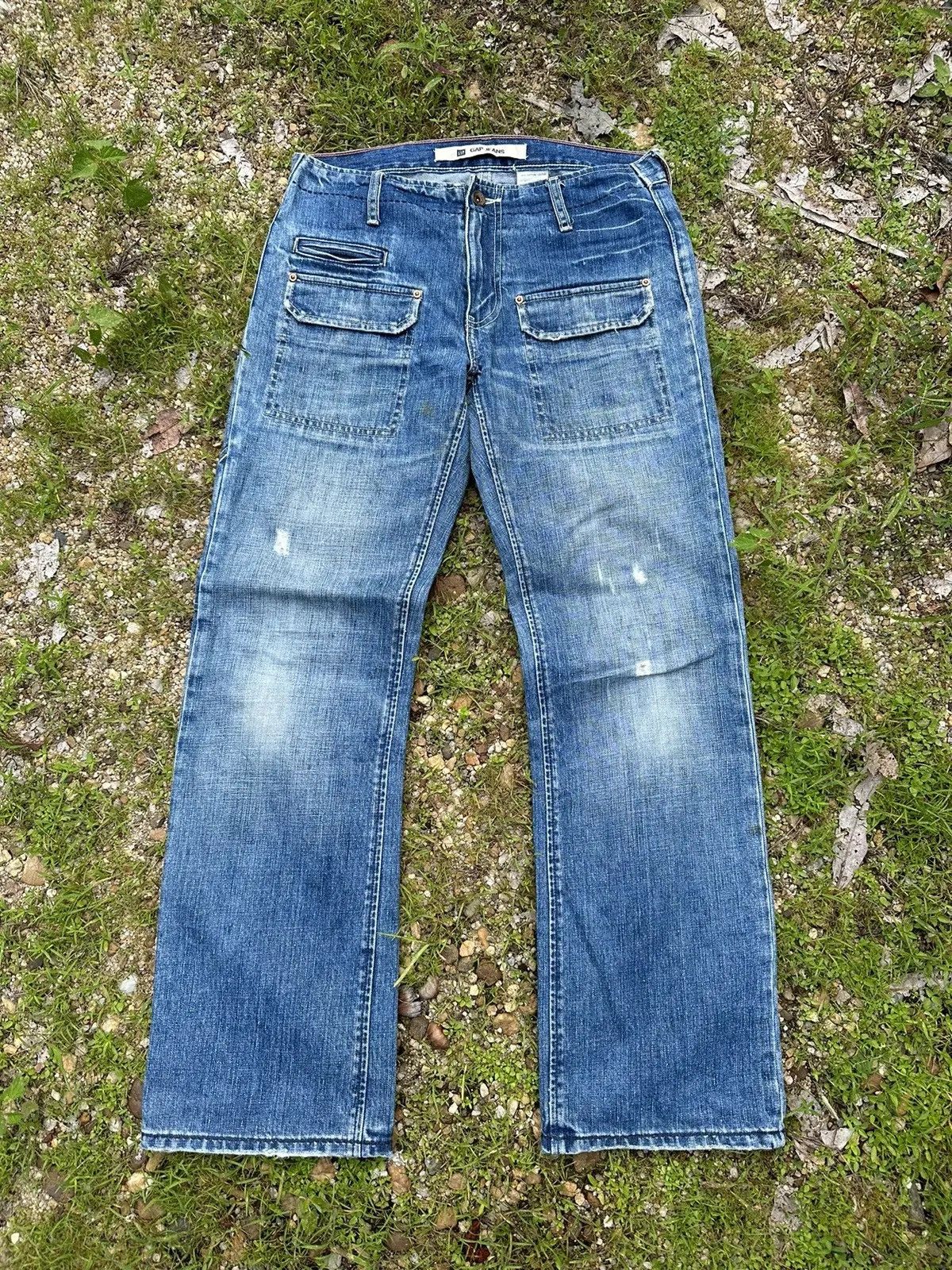 In The Attic STEALS!! GAP Jeans Vintage Work Wear VERY RARE Denim Pants Size US 29 - 2 Thumbnail