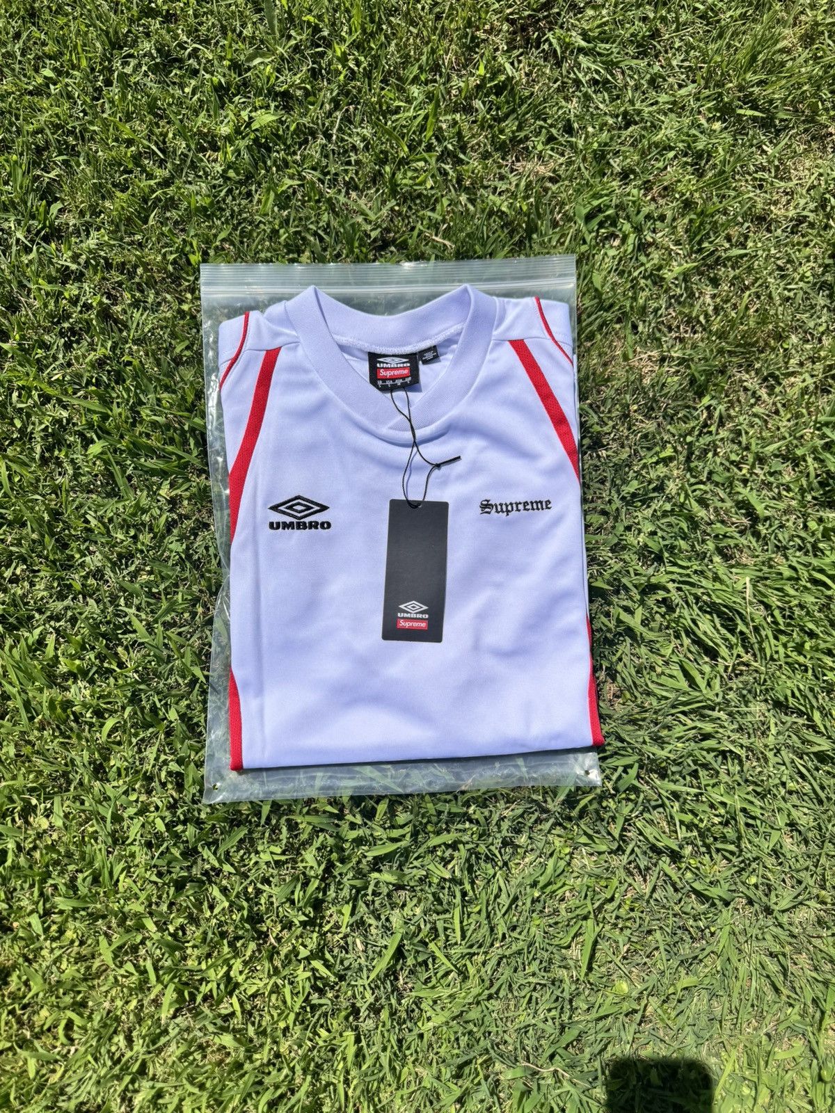 Supreme × Umbro Supreme Umbro Old English Soccer Jersey Size US S / EU 44-46 / 1 - 4 Thumbnail