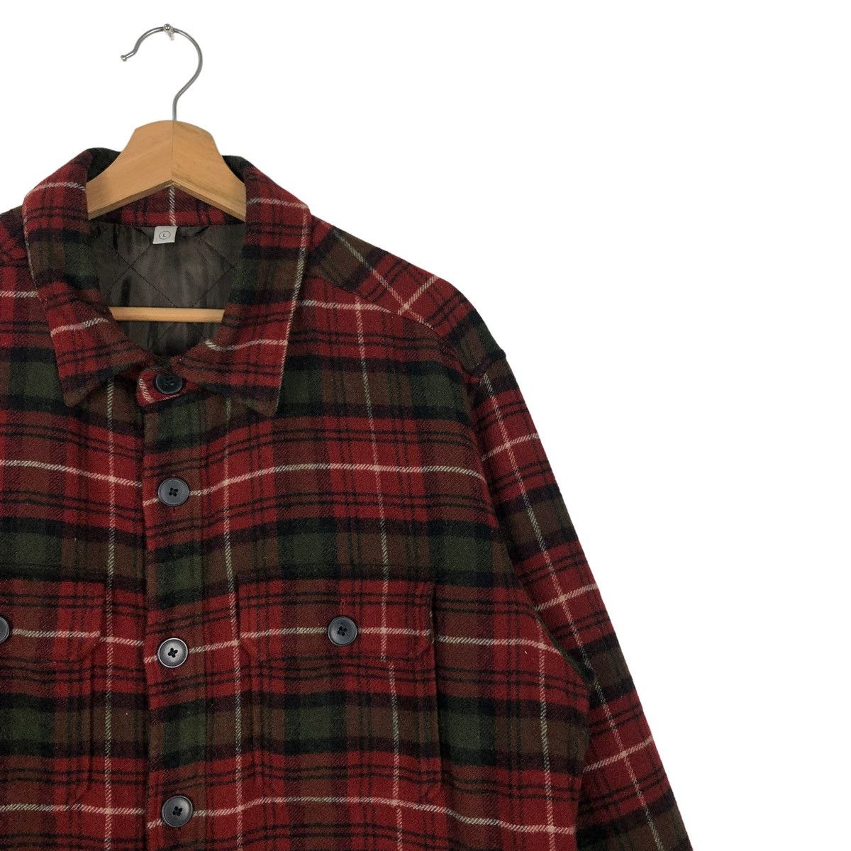 Flannel 🔥VINTAGE FLANNEL JACKET UNIQLO ISSEY MIYAKE TARTAN Size US L / EU 52-54 / 3 - 6 Thumbnail