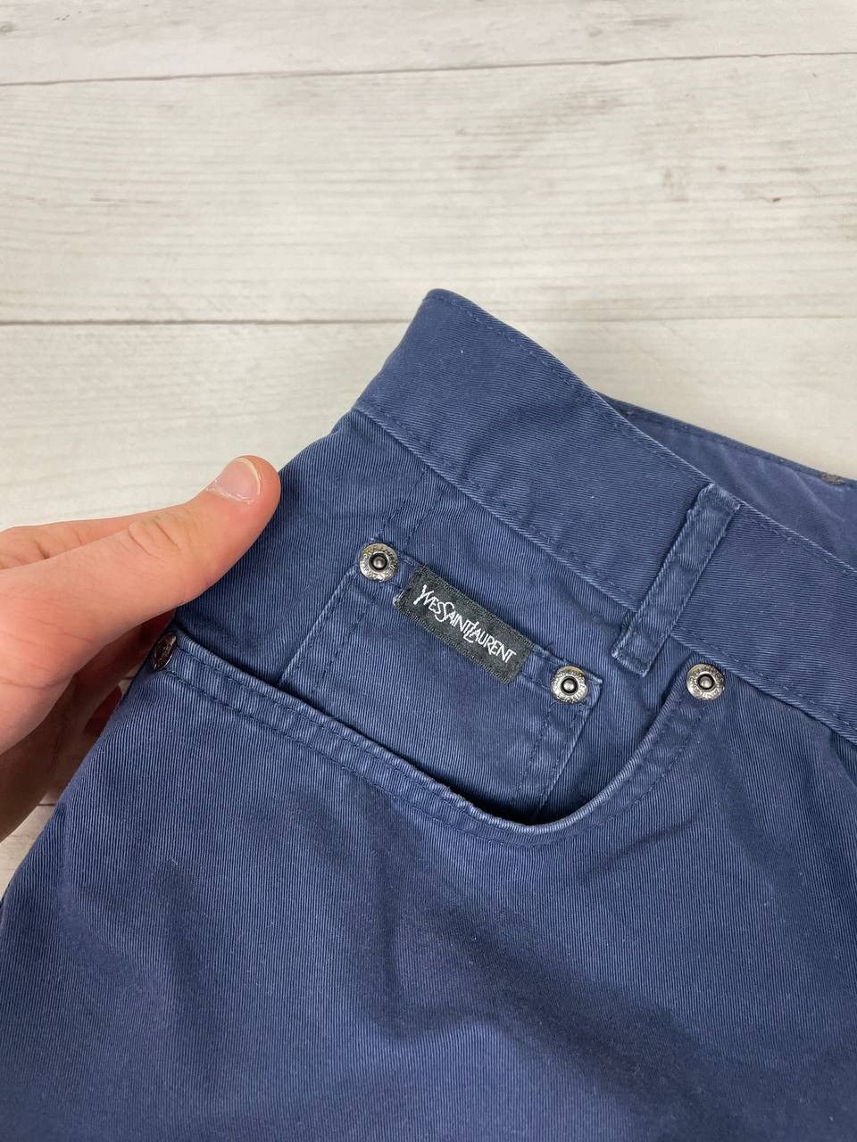 Other Yves Saint Laurent YSL Cotton Casual Pants Big Logo Size US 30 / EU 46 - 7 Thumbnail