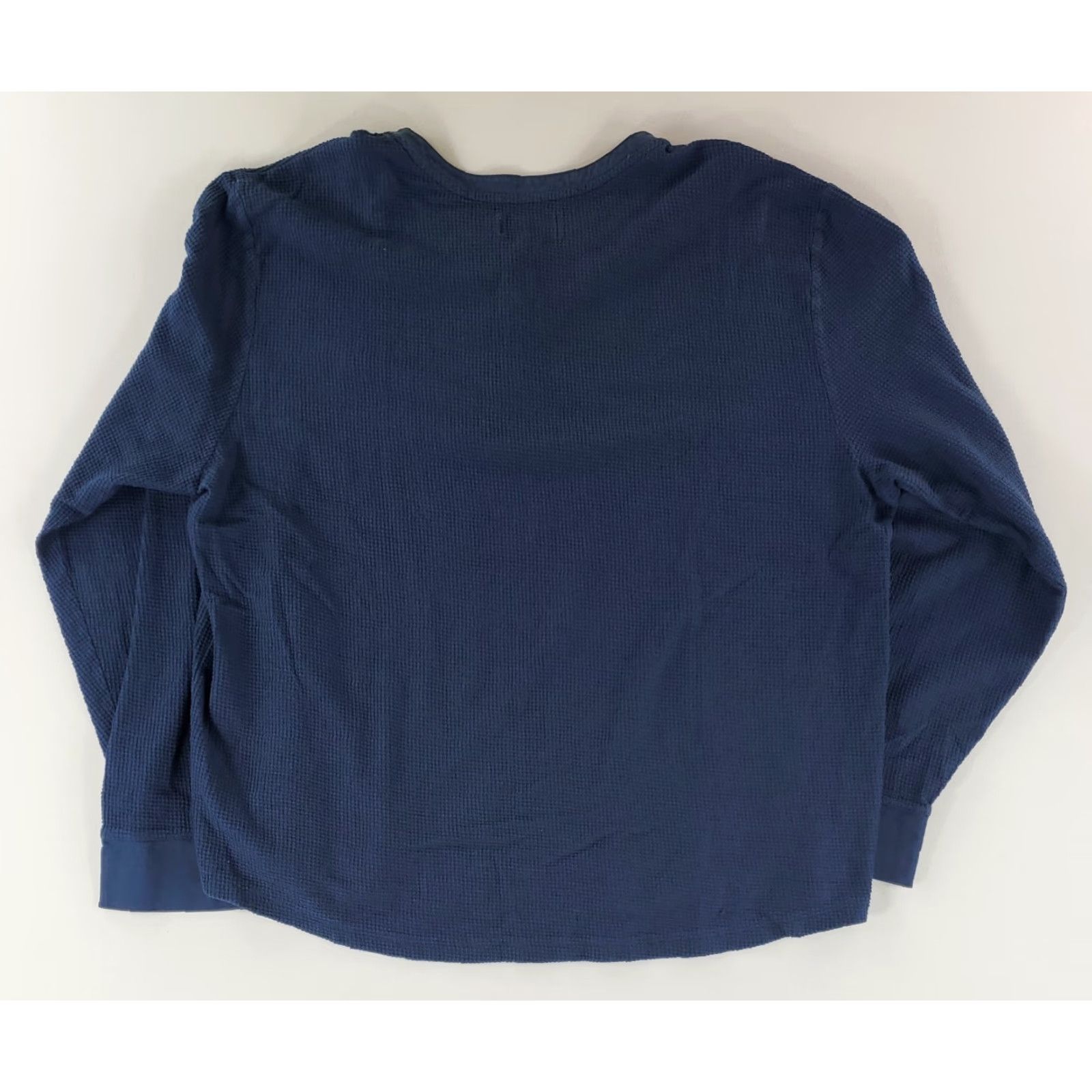 Tecovas Tecovas Shirt Thermal Henley Long Sleeve Blue XL Mens Size US XL / EU 56 / 4 - 3 Thumbnail