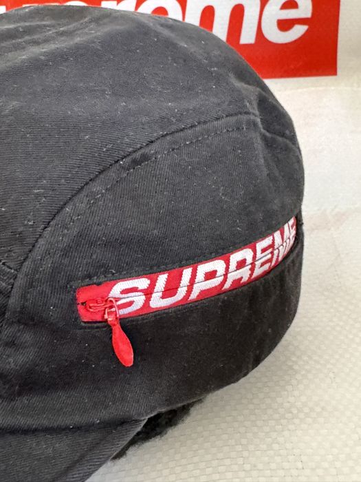 Supreme Supreme Side Zip Camp Cap (SS19) Black | Grailed