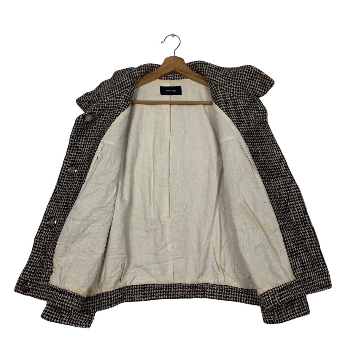 Tomorrowland MACPHEE Houndstooth Jacket #2378-C106 Size M / US 6-8 / IT 42-44 - 9 Thumbnail