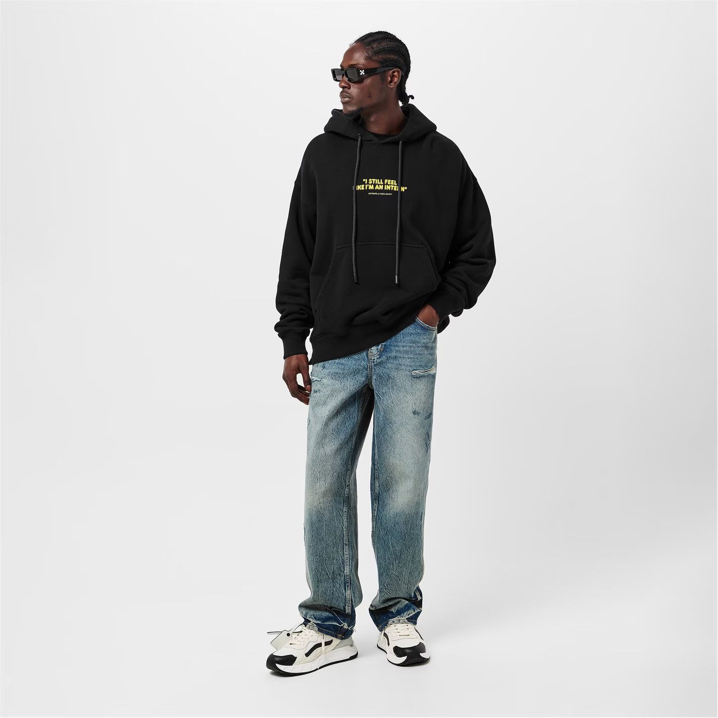 Off-White o1g2r1mq0226 Intern Skate Hoodie In Black Size US XXS / EU 40 - 6 Thumbnail