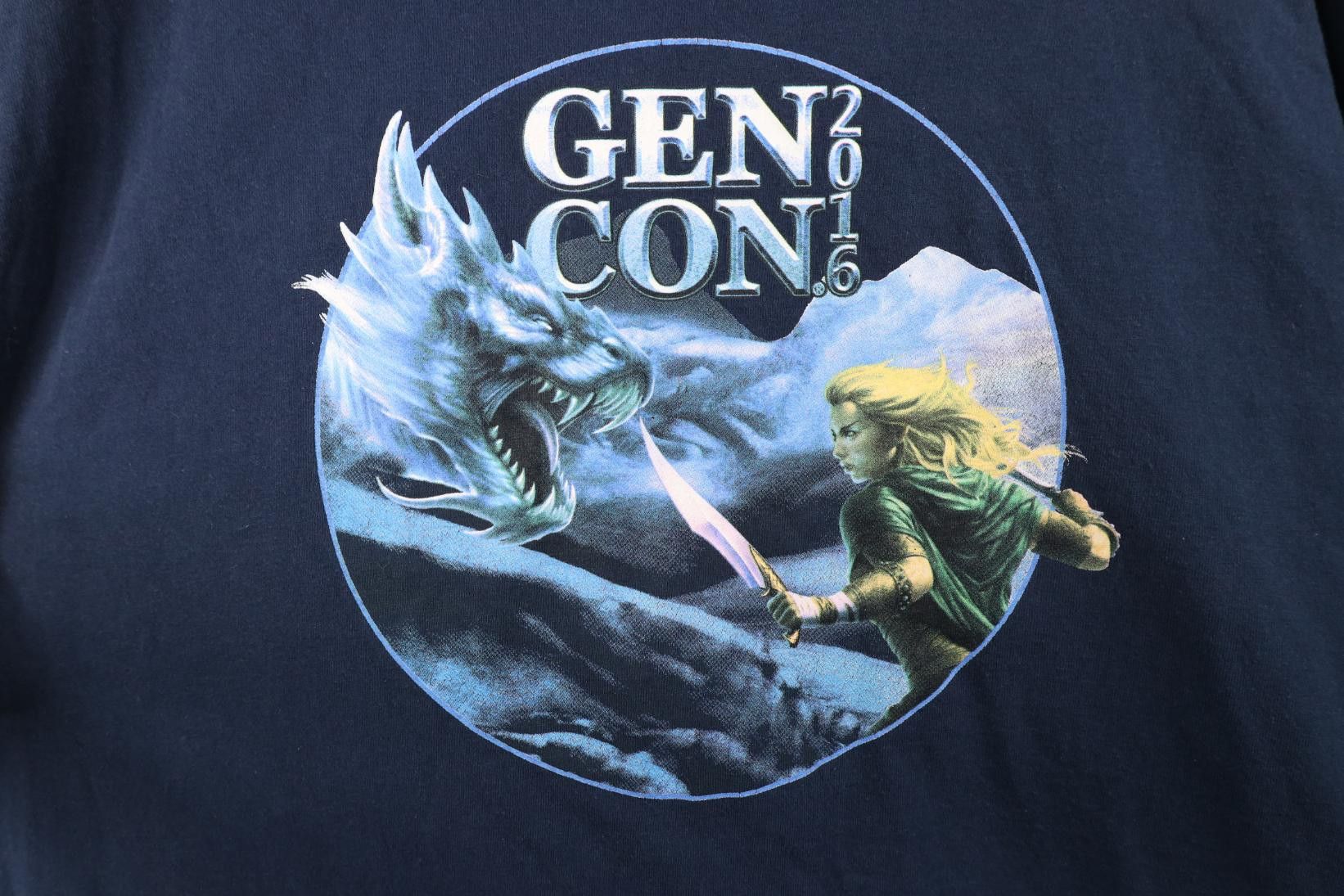 Vintage Vintage Y2K 2016 Gen Con Tabletop Gaming Dragon T-Shirt Size US XXL / EU 58 / 5 - 4 Thumbnail
