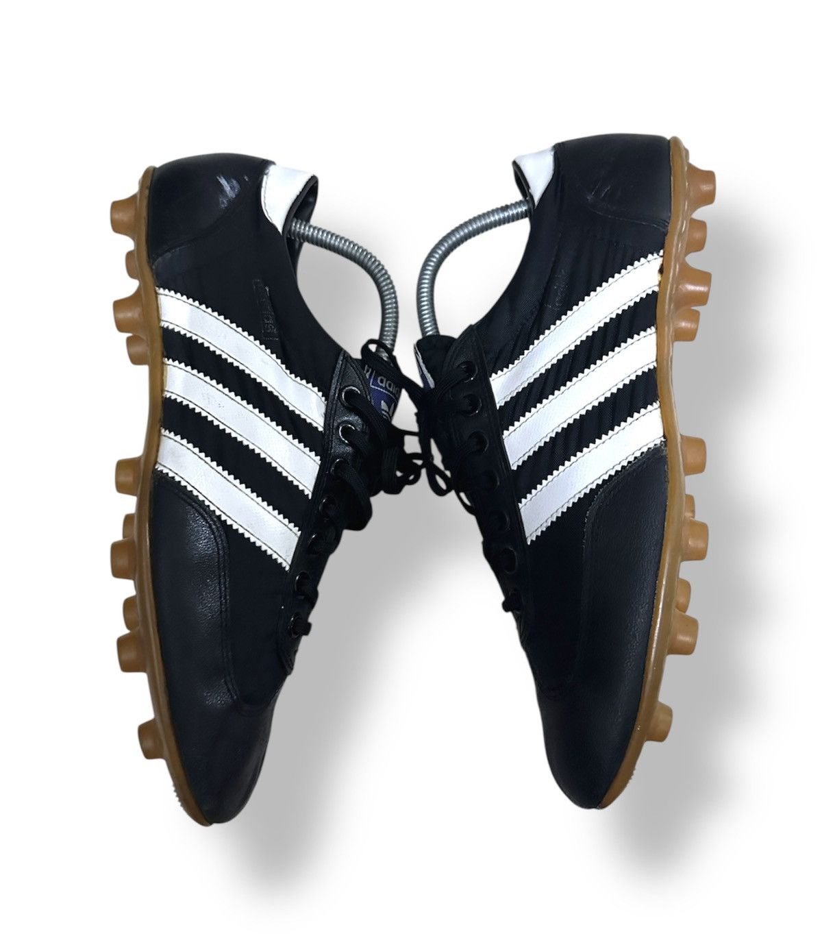 Adidas Vintage 80s Adidas Football Cleats Black Nylon Canvas Size US 9 / EU 42 - 4 Thumbnail