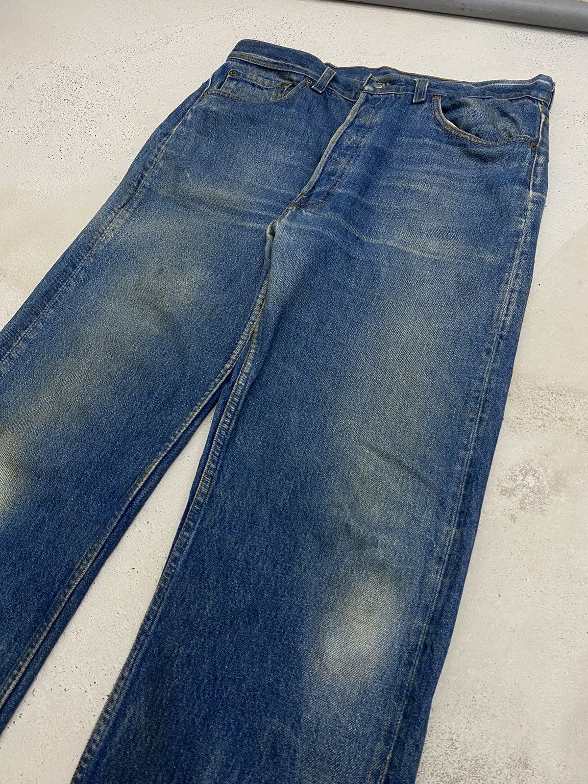 Levi's Vintage 90s Levis 501 XX Button Fly 552 Distressed Blue Jean Size US 34 / EU 50 - 9 Thumbnail