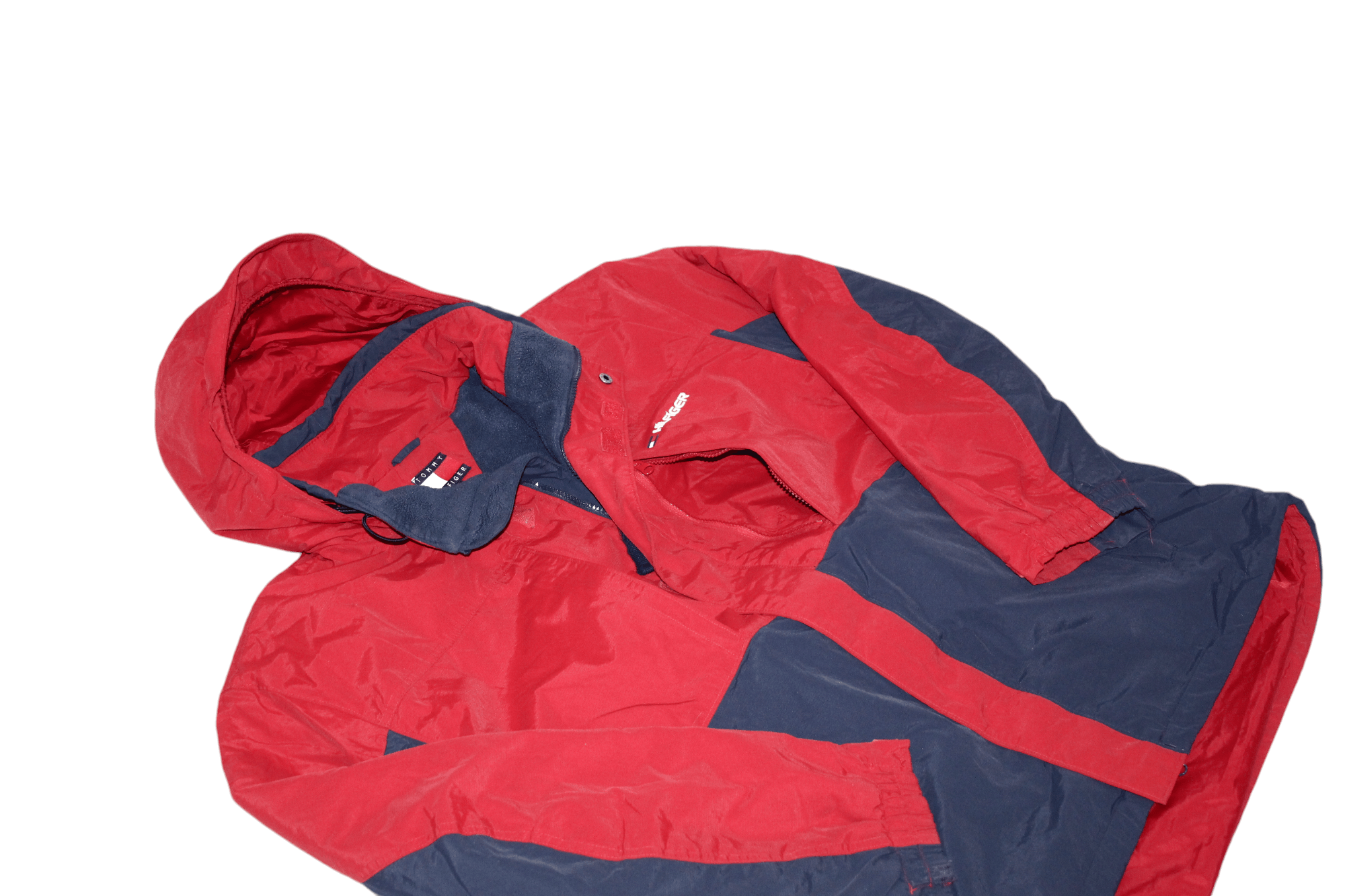 Tommy Hilfiger VTG🔥90's Tommy Hilfiger Fleece Lining Multipocket Jacket Size US XL / EU 56 / 4 - 12 Thumbnail
