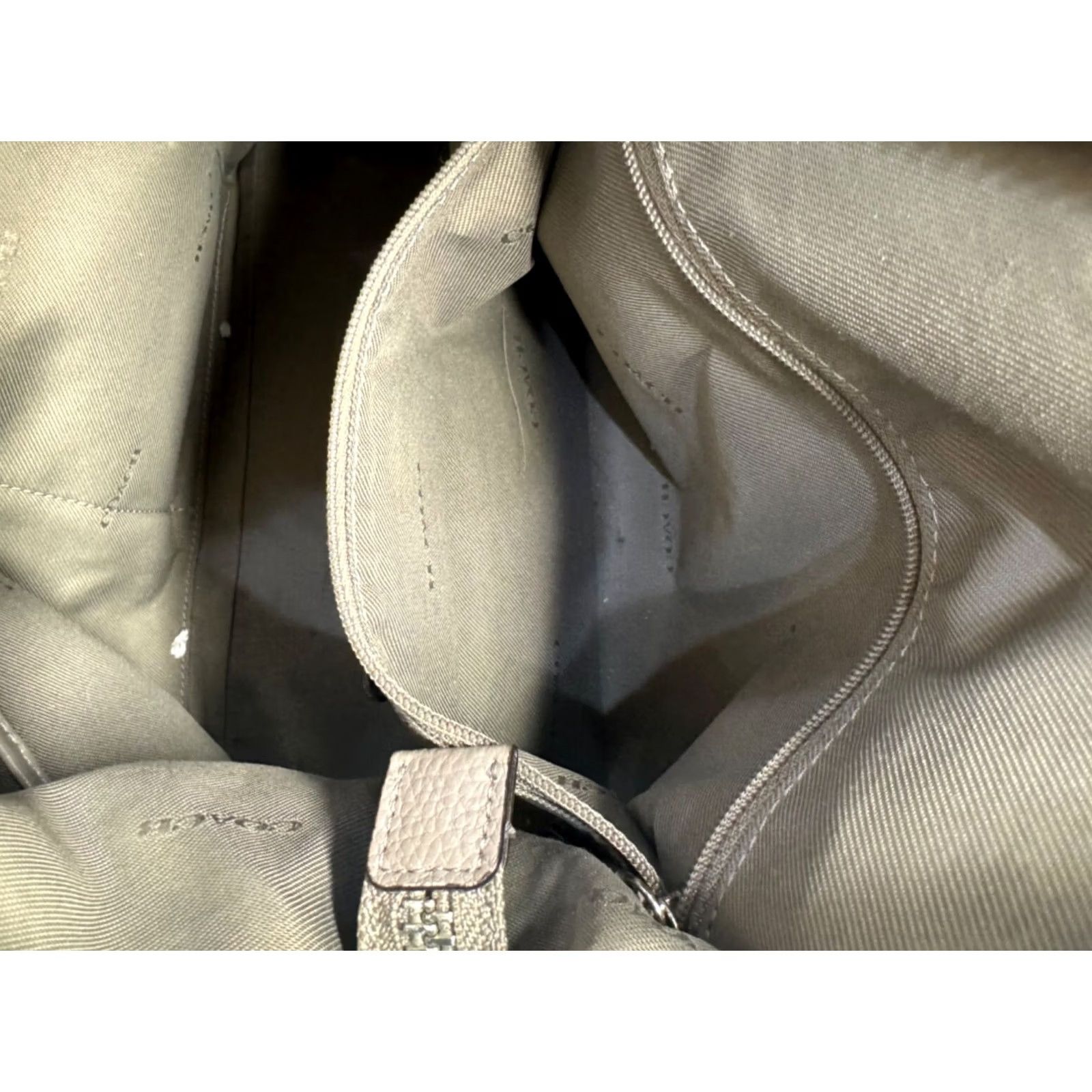 Coach VINTAGE Coach Crossbody Purse Womens Leather Greyish Beige with Dust Bag 5220 Size ONE SIZE - 6 Thumbnail
