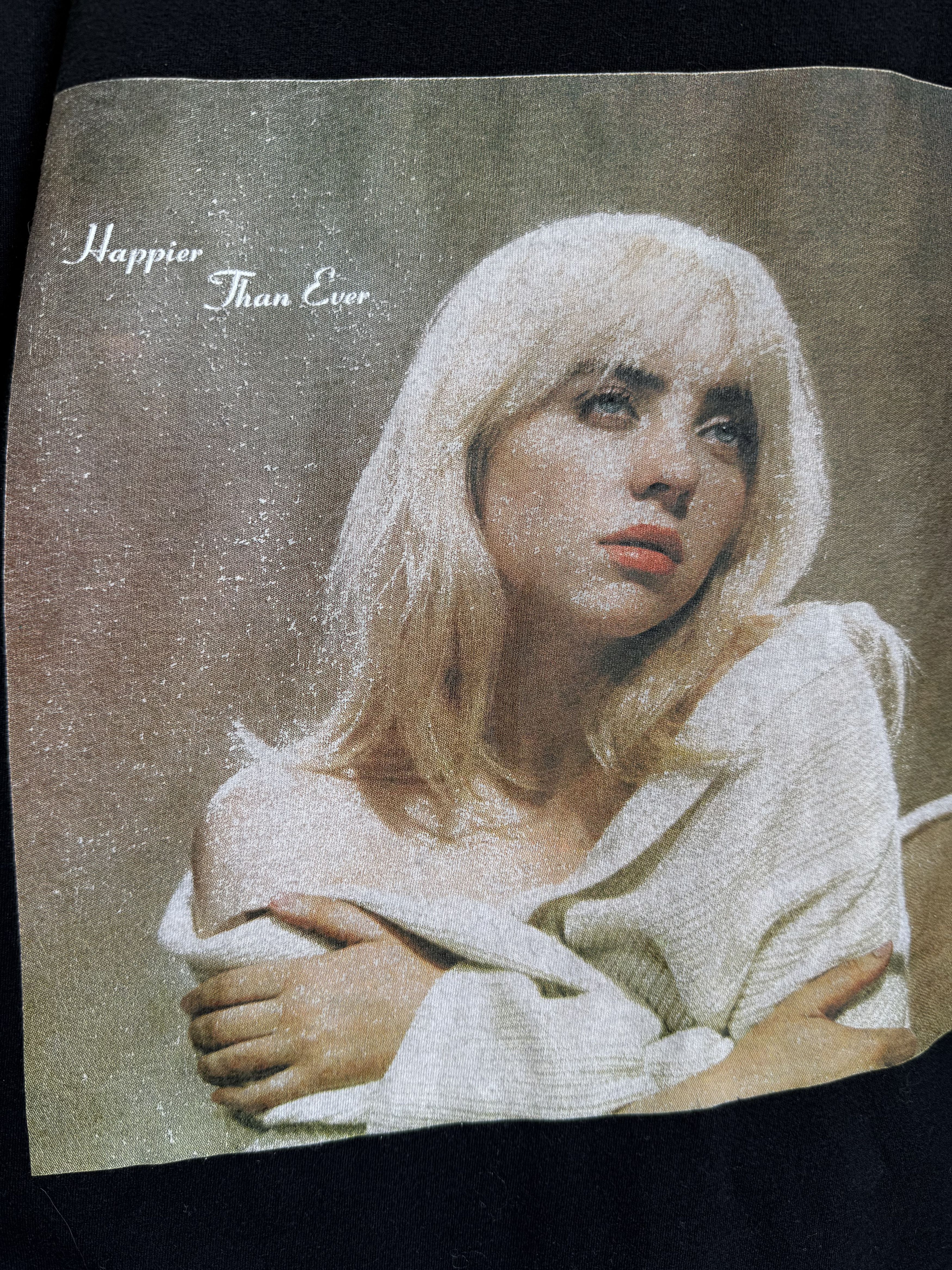 Band Tees × Billie Eilish 2021 Billie Eilish happier than ever merchandise t-shirt Size US L / EU 52-54 / 3 - 2 Thumbnail
