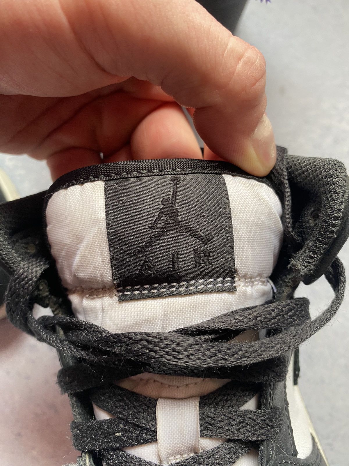 Jordan Brand Nike Air Jordan Panda Elephant Black/White Size EUR 36 Size US 5.5 / IT 35.5 - 20 Thumbnail