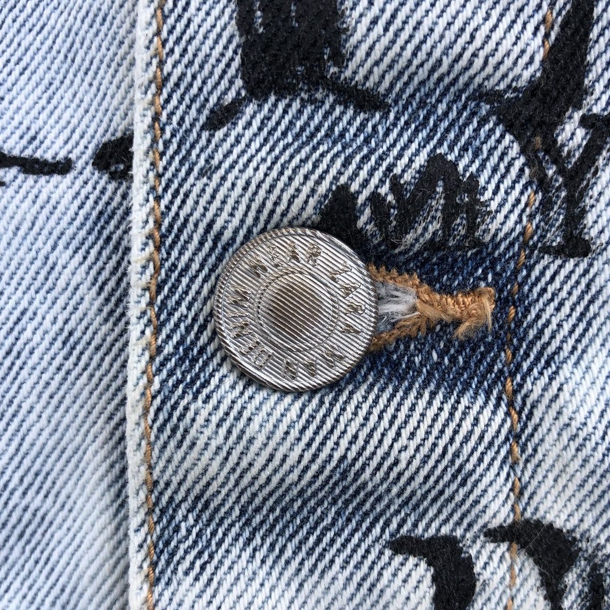Zara Zara Men’s Graffiti Acid Wash Denim Trucker Jacket Size US M / EU 48-50 / 2 - 14 Thumbnail