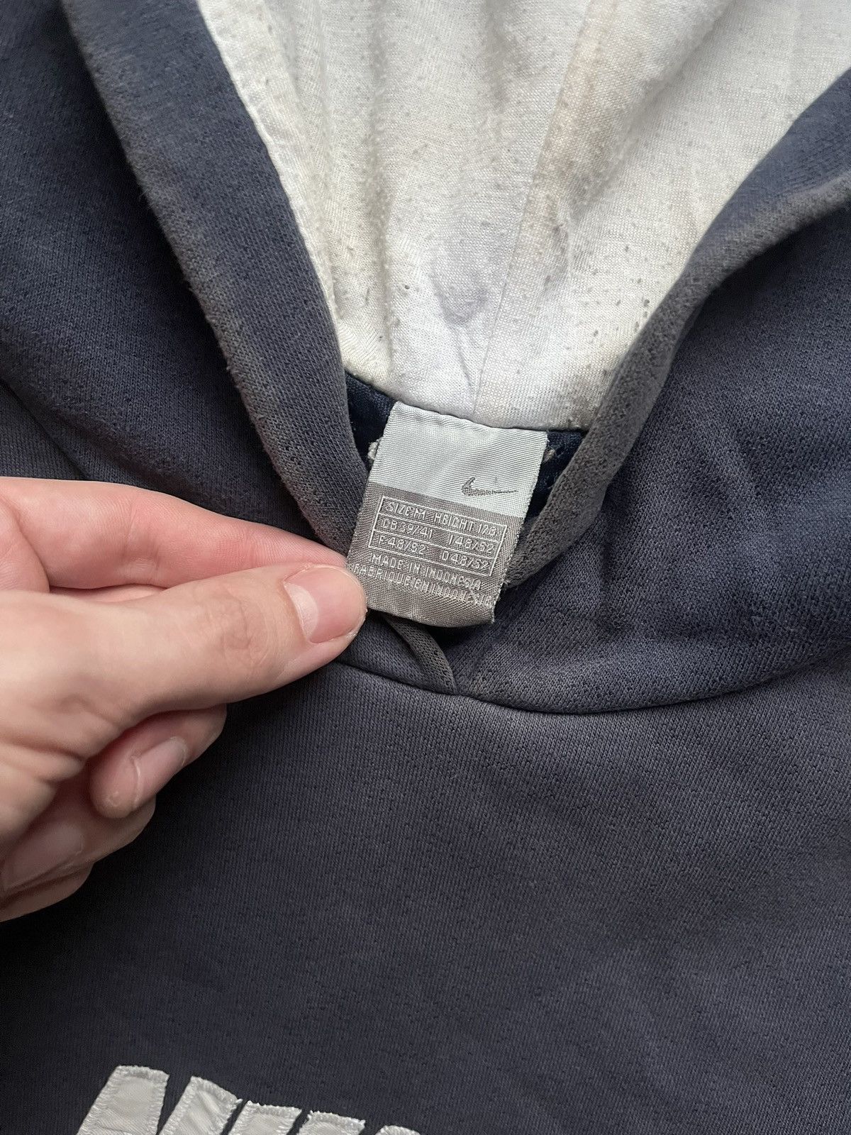 Nike 90’s NIKE BIG LOGO RETRO SPELLOUT SWOOSH Y2K RARE HOODIE Size US M / EU 48-50 / 2 - 3 Thumbnail