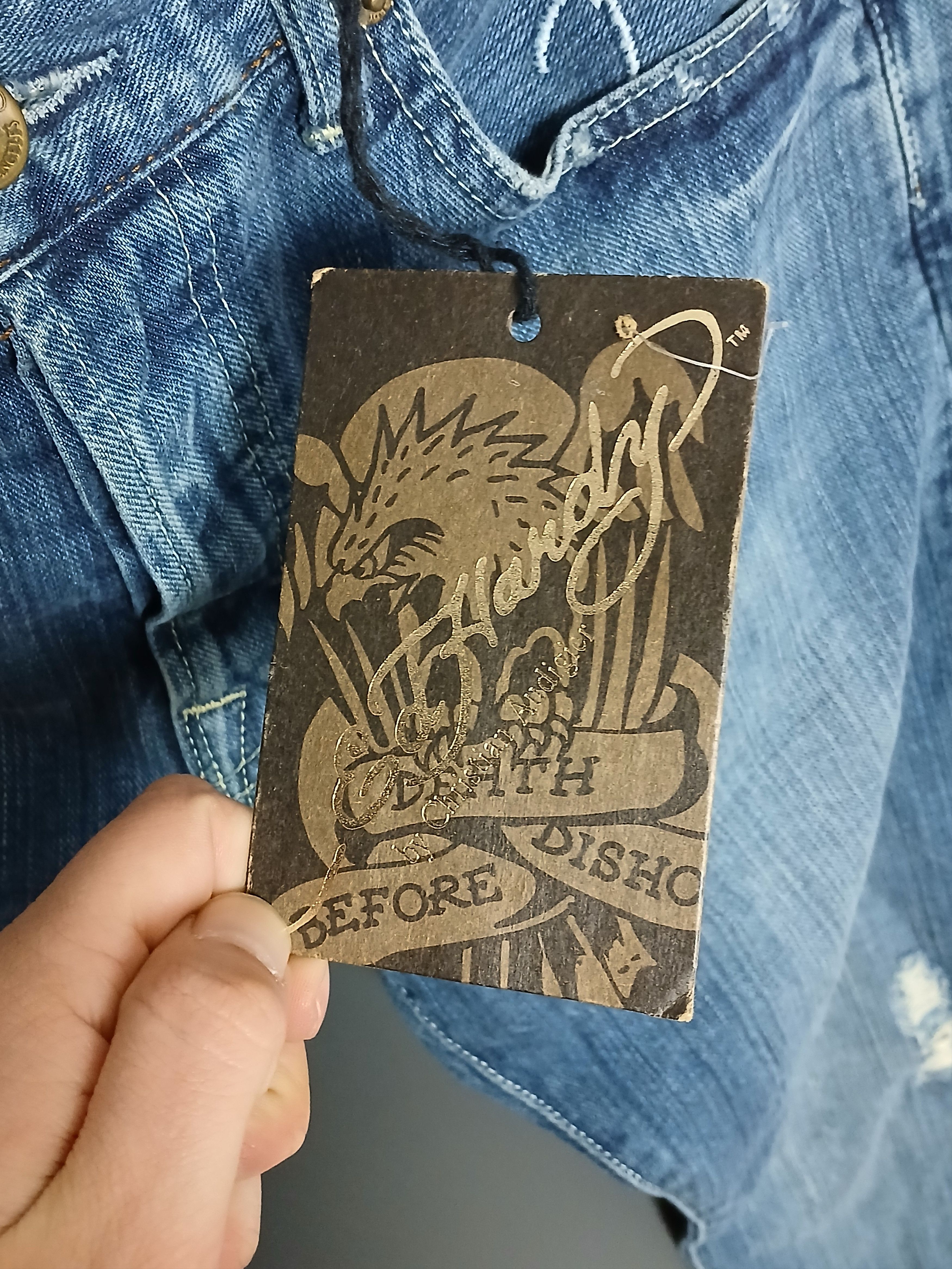 Christian Audigier × Ed Hardy New Ed Hardy Christian Audigier Jeans Pants Size US 34 / EU 50 - 14 Thumbnail