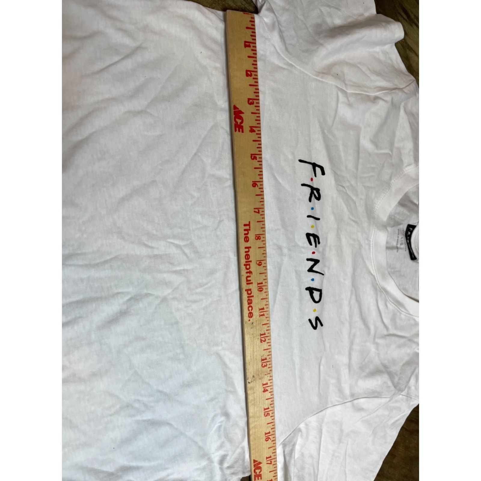 Vintage Friends T Shirt Womens Large L White Short Sleeve Size L / US 10 / IT 46 - 3 Thumbnail