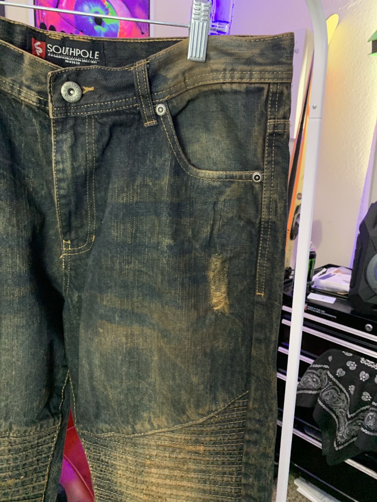 Southpole Southpole Y2K Men’s Denim Pants Size US 42 / EU 58 - 4 Thumbnail