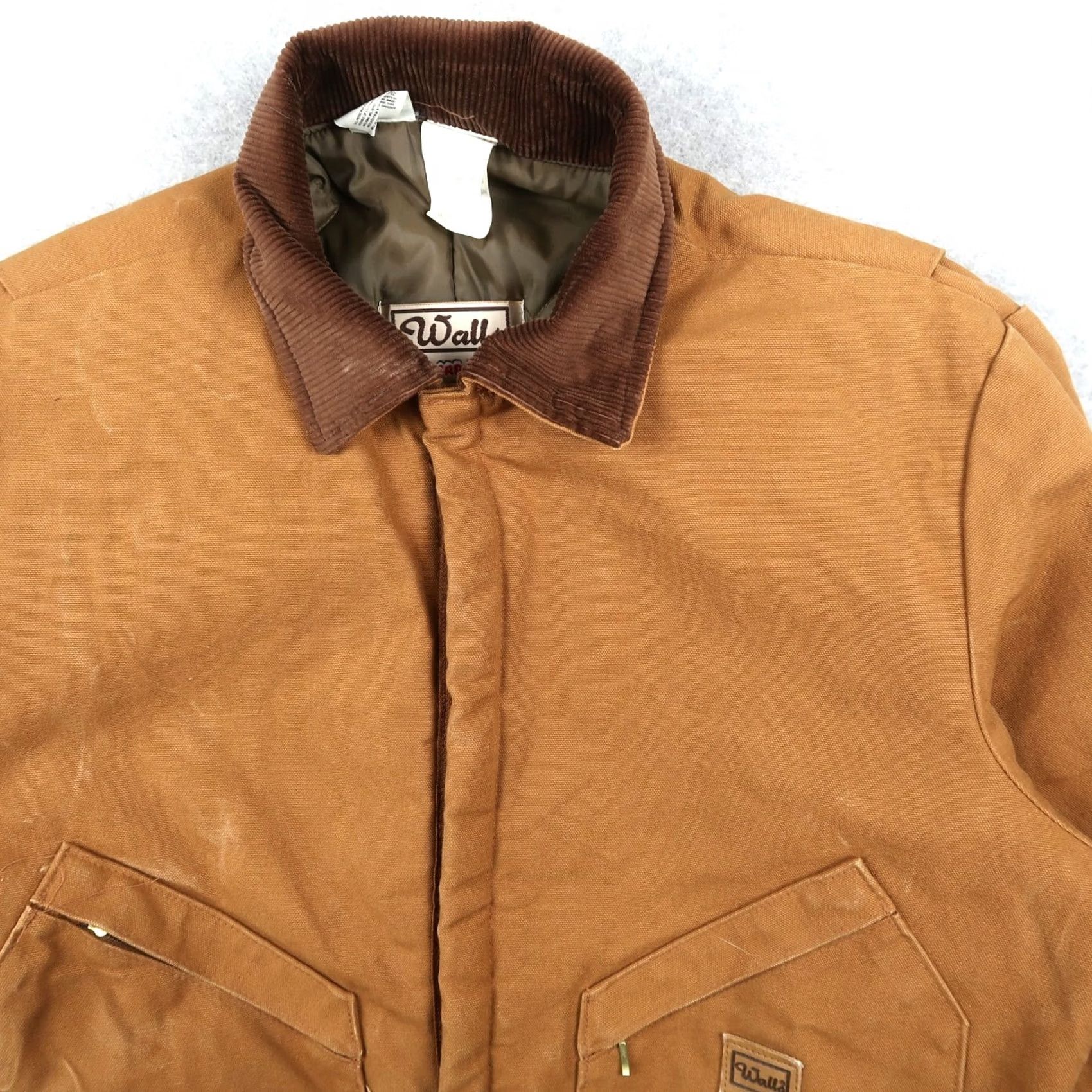 Walls VINTAGE Walls Cropped Detroit Jacket Brown Insulated Canvas 90s Grunge Denim? (Note: original title does not include Denim) Size US 32 / EU 48 - 3 Thumbnail