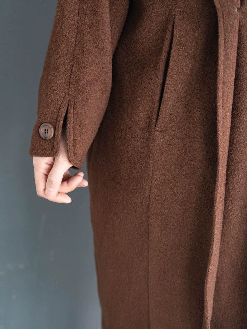 Comme des Garcons Comme Des Garcons Chocolate Fake Two-Piece Cashmere Coat Size S / US 4 / IT 40 - 8 Thumbnail