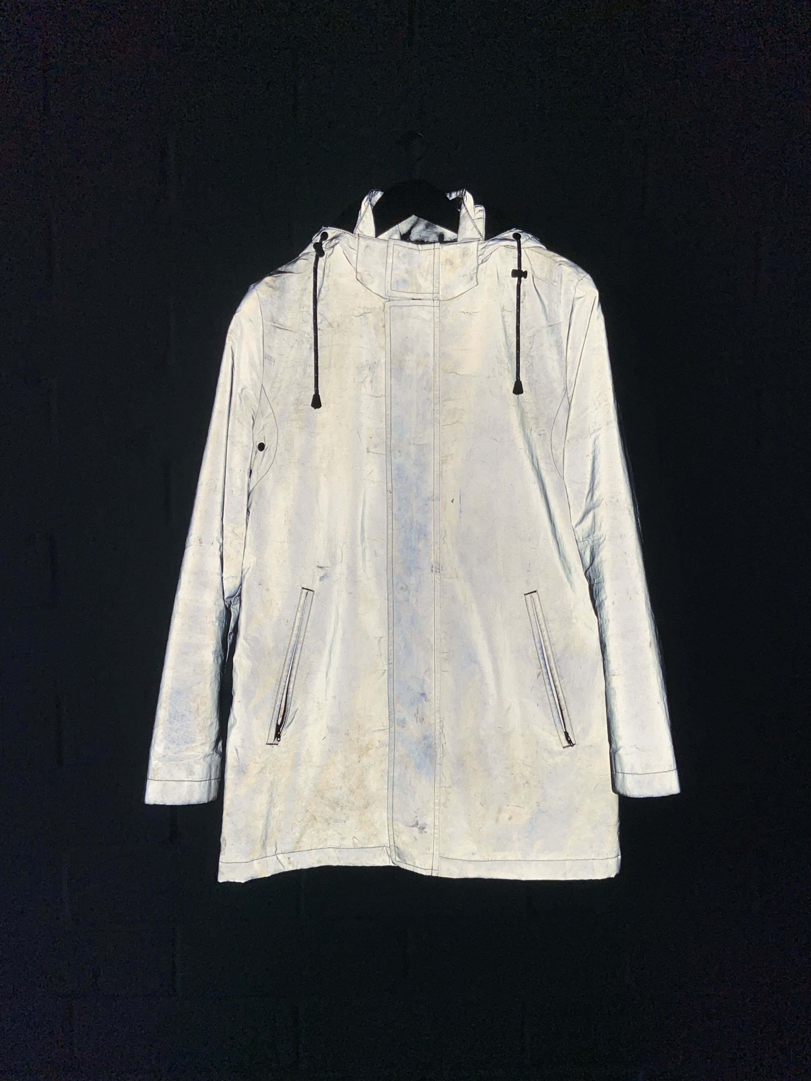 Calvin Klein Calvin Klein Retroreflective Silver Rain Coat Size US S / EU 44-46 / 1 - 1 Thumbnail