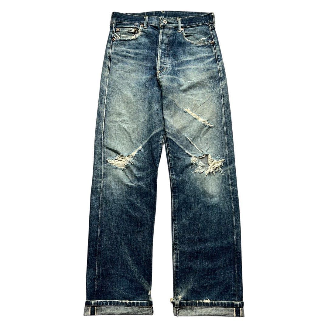 Levi's Levi's big E selvedge distressed Size US 31 - 1 Thumbnail