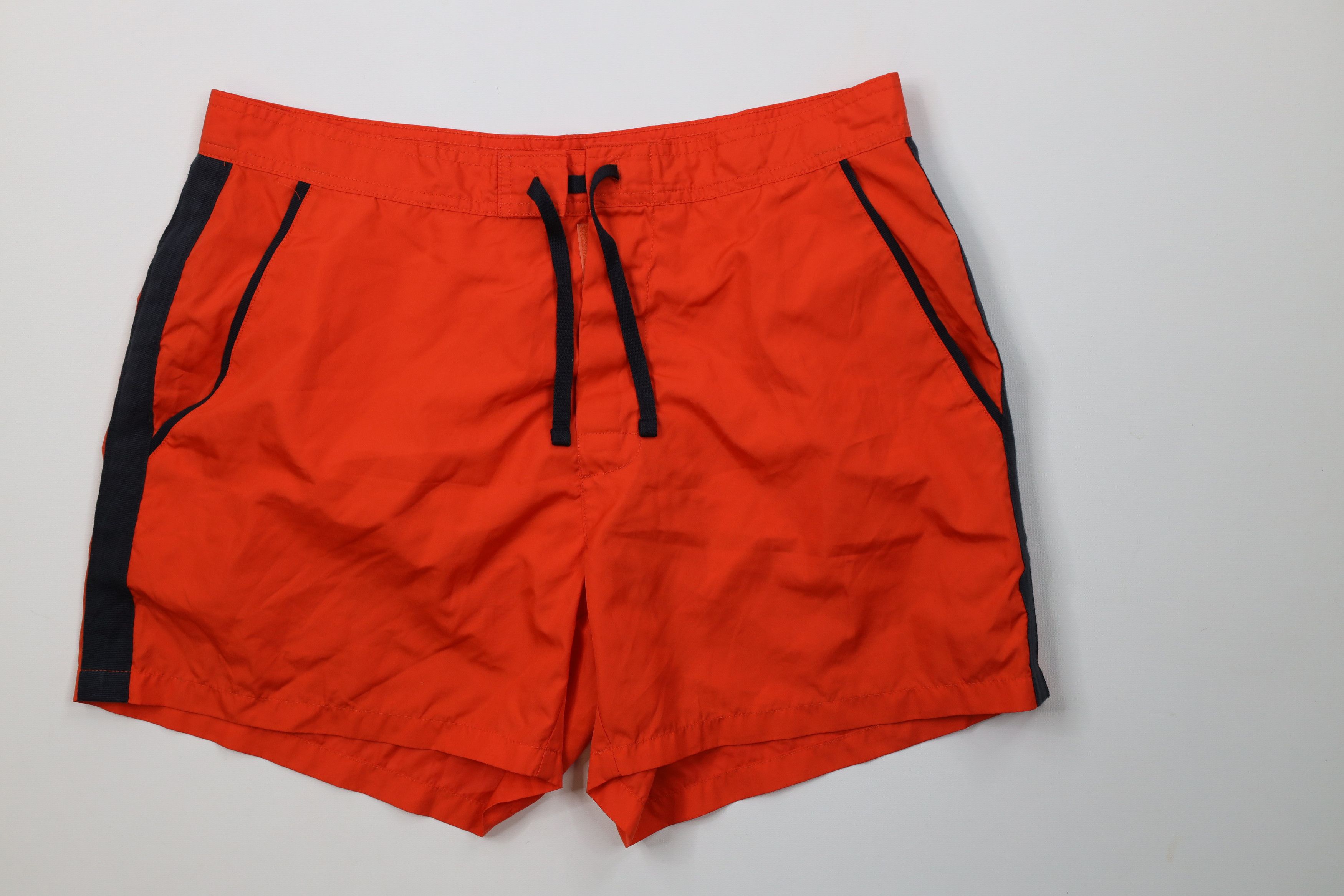 J.Crew Vintage 90s J Crew Above Knee Shorts Swim Trunks Orange Size US 34 / EU 50 - 1 Thumbnail