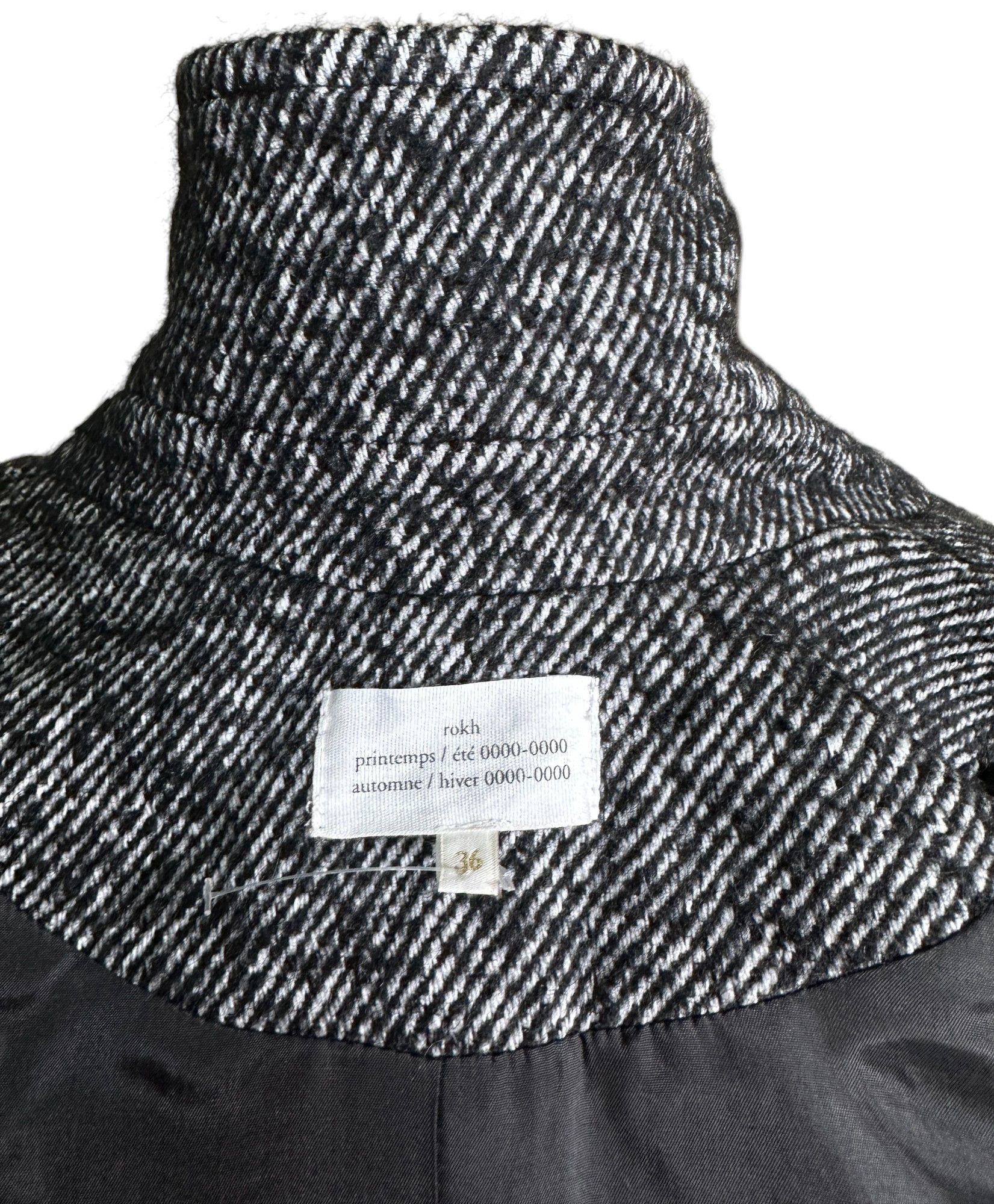 rokh Tweed wool coat Size XS / US 0-2 / IT 36-38 - 9 Thumbnail