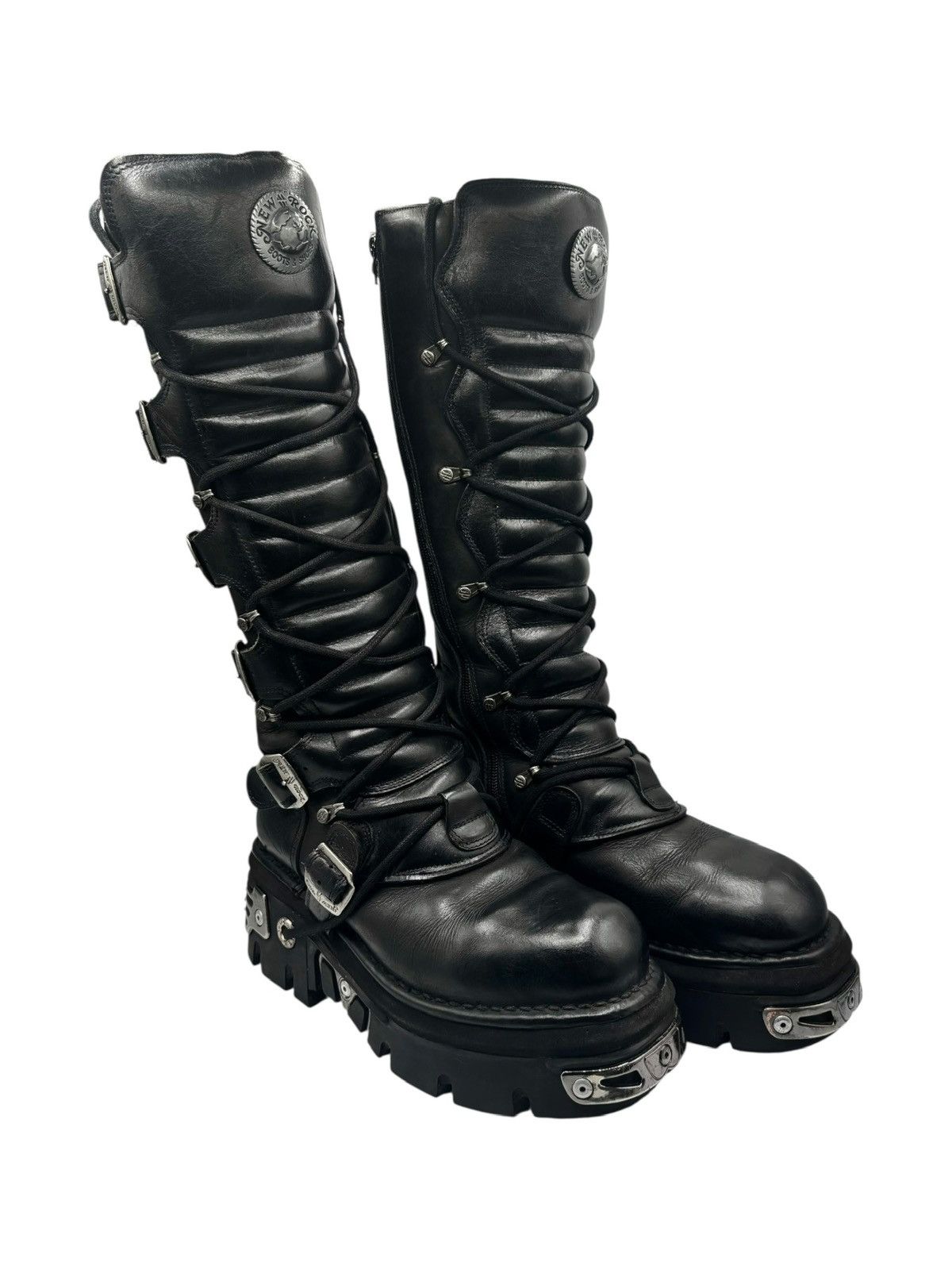 靴 rare newrock archive boots size42 New Rock Vintage Archive New Rocks Platform Boots | Grailed