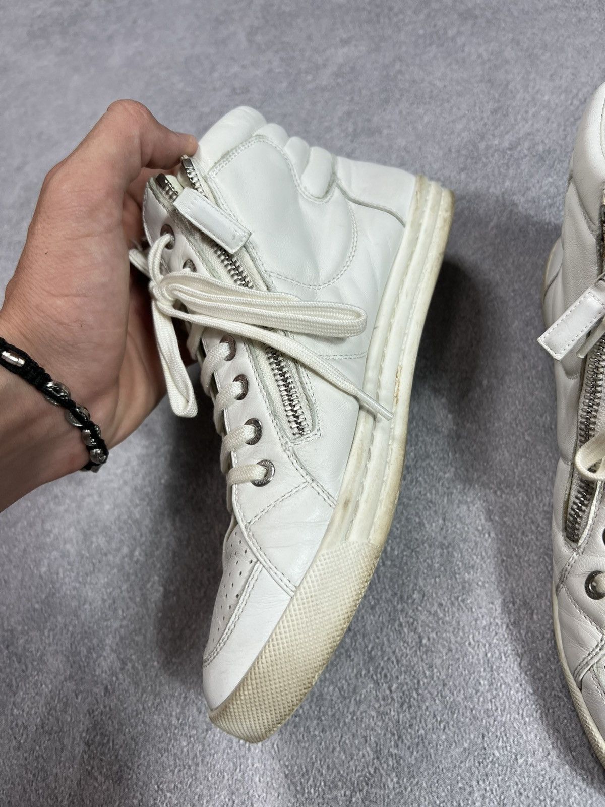 Chanel 🤍ARCHIVE CHANEL HI-TOP Y2K JAPANESE BRAND GUCCI SNEAKERS Size US 7 / IT 37 - 4 Thumbnail